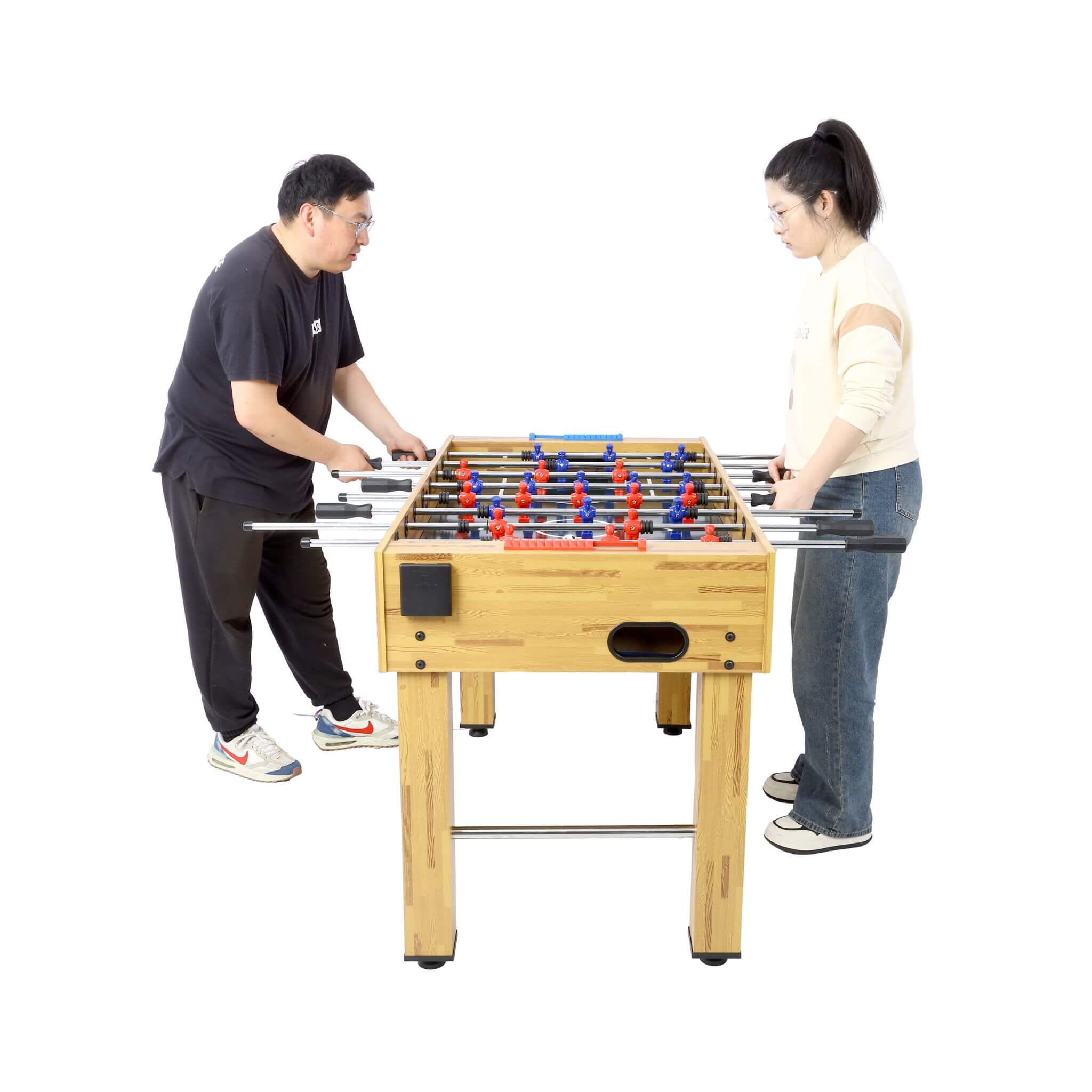 54-Inch Hurricane Light Cherry Foosball Table With Accessories (SAK38651)