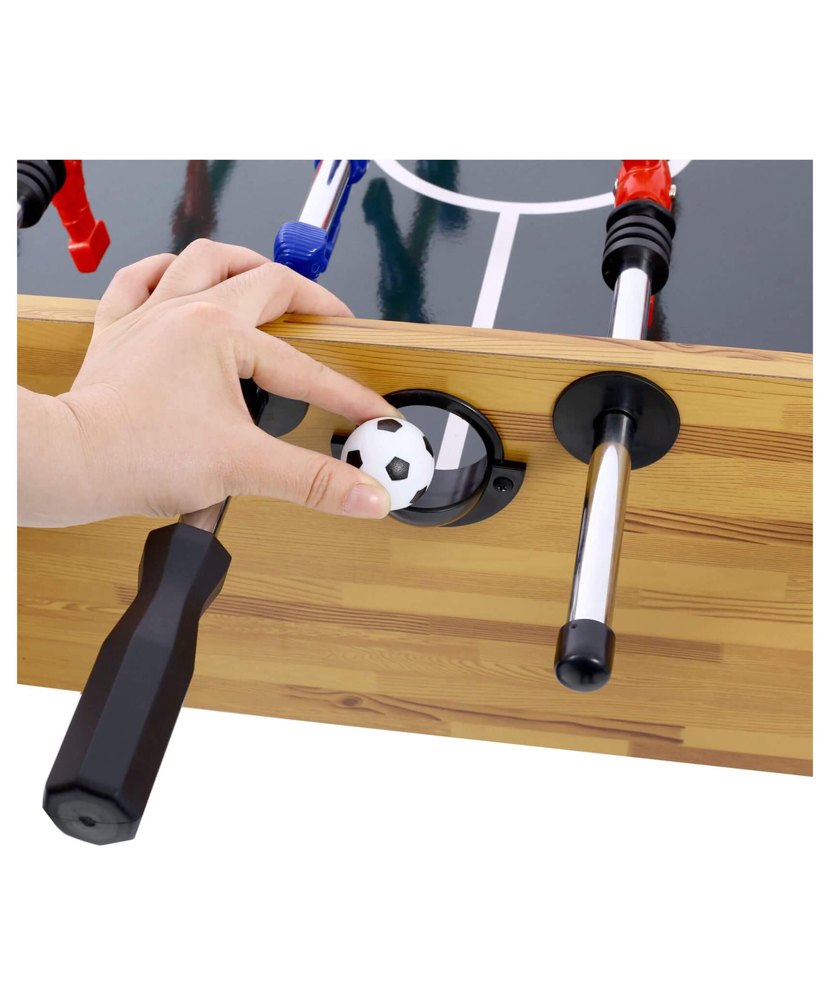 54-Inch Hurricane Light Cherry Foosball Table With Accessories (SAK38651)