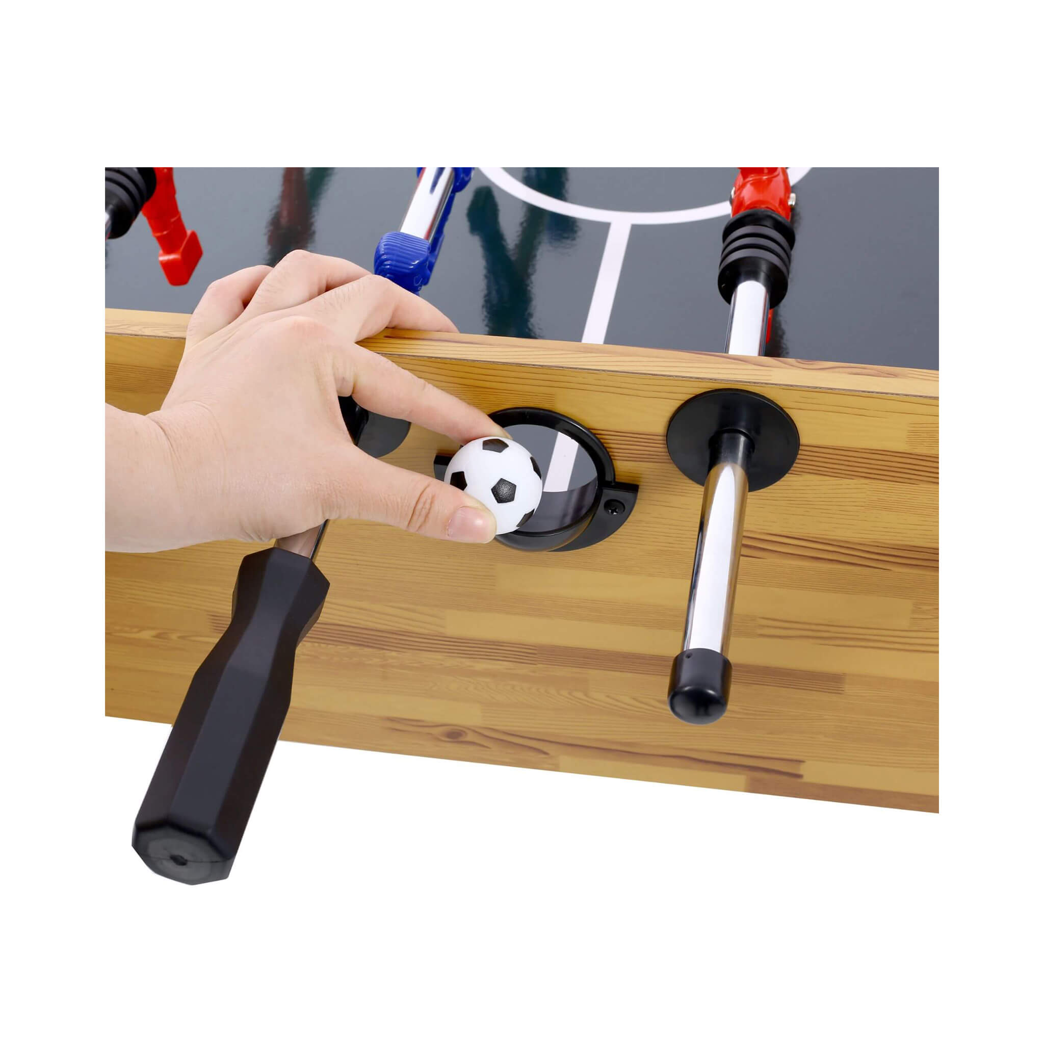 54-Inch Hurricane Light Cherry Foosball Table With Accessories (SAK38651)