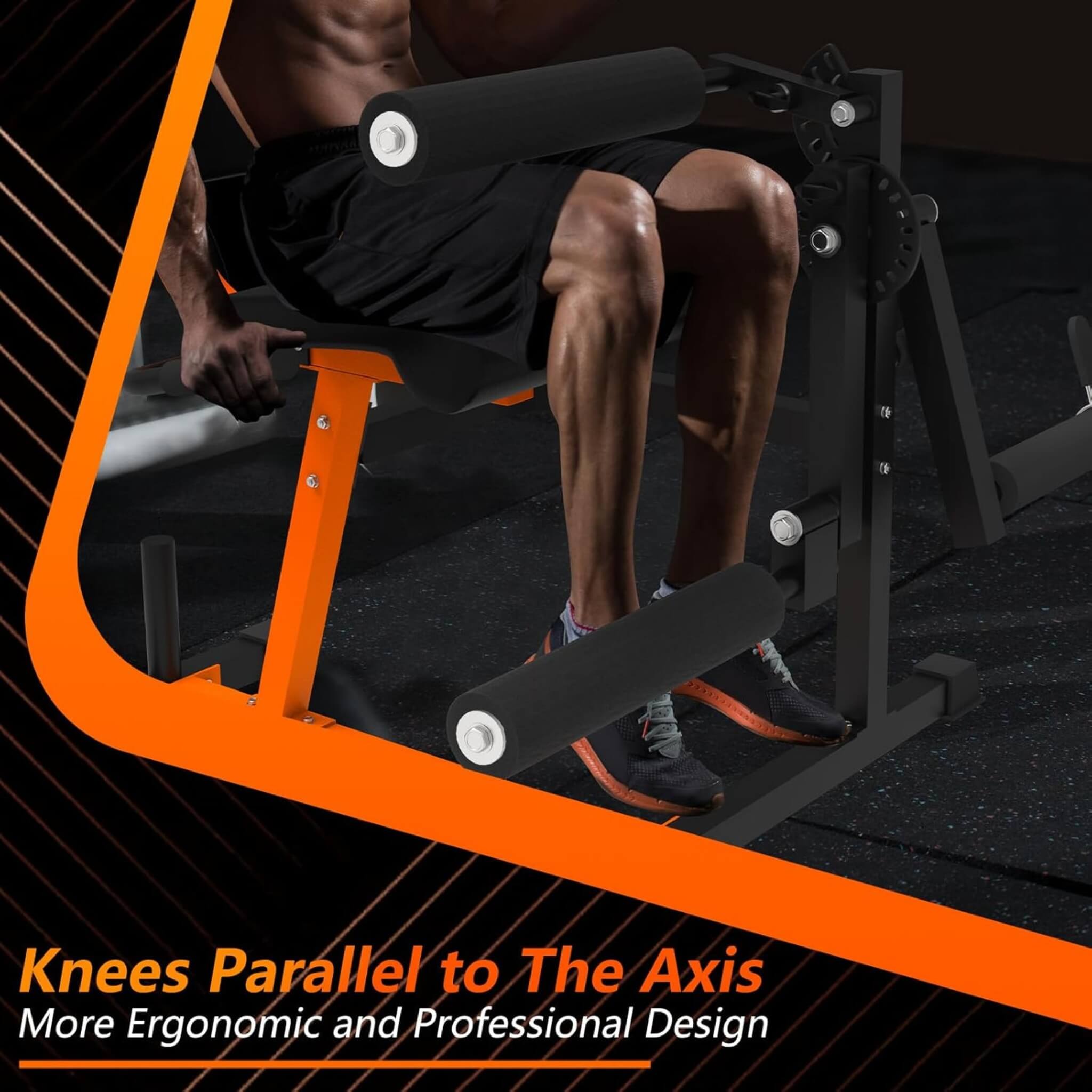 Rovix 550LBS Adjustable Lower Body Leg Extension And Curl Machine (SAK16390)