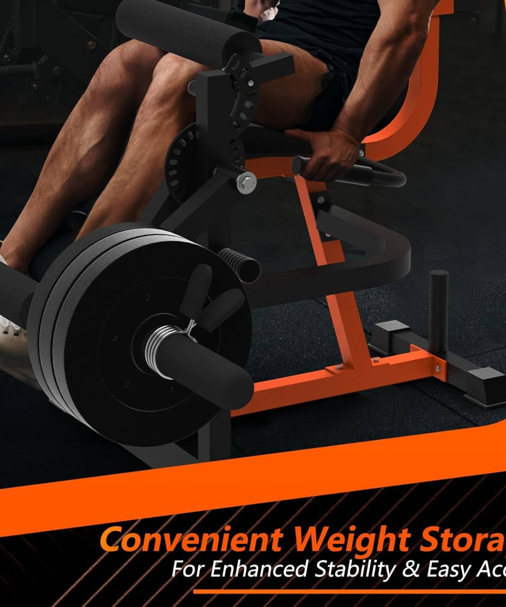 Rovix 550LBS Adjustable Lower Body Leg Extension And Curl Machine (SAK16390)