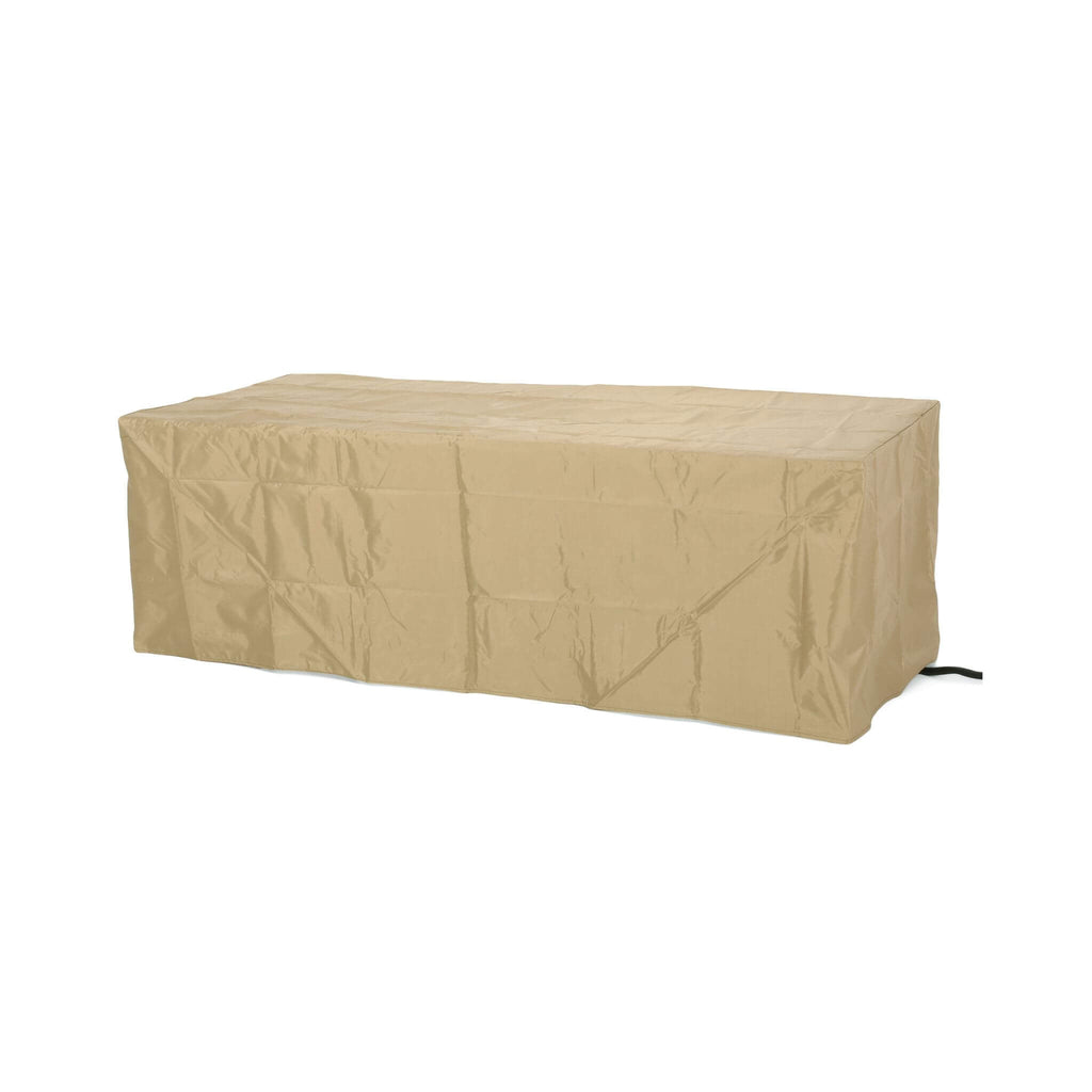 Alora 56-Inch Outdoor 50K BTU Wood Pattern Rectangle Gas Burning Fire Pit (SAK43681)