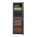 Heavy-Duty 57-Inch Anti-Theft Fireproof Biometric Gun Rifle Pistol Safe For Home, 11-12 Guns (SAK53816)