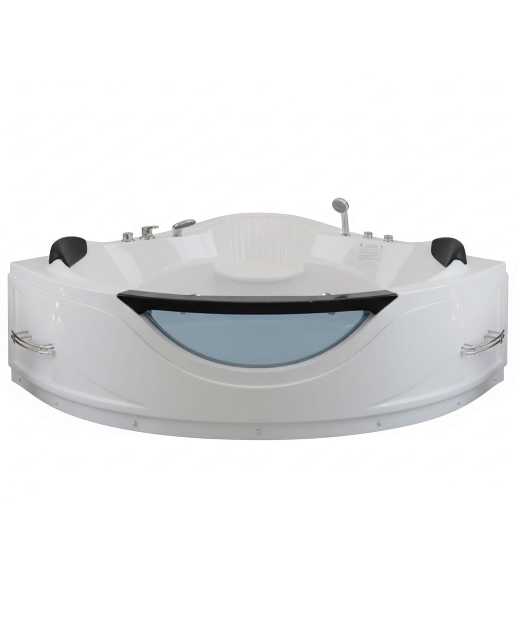 Nuvia Celestia 59-Inch 2-Person Luxury Corner Whirlpool Jetted Bathtub (SAK97310)