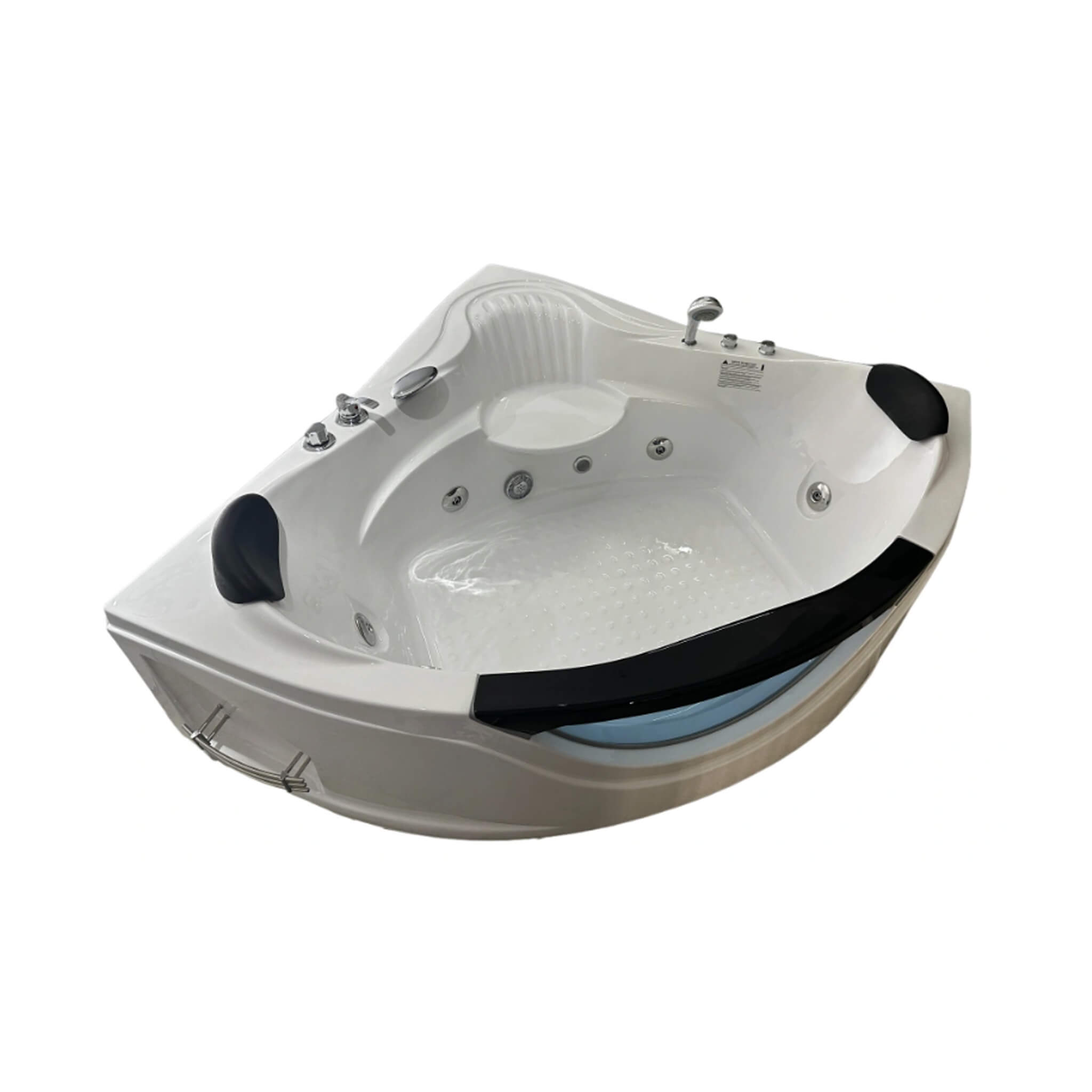 Nuvia Celestia 59-Inch 2-Person Luxury Corner Whirlpool Jetted Bathtub (SAK97310)