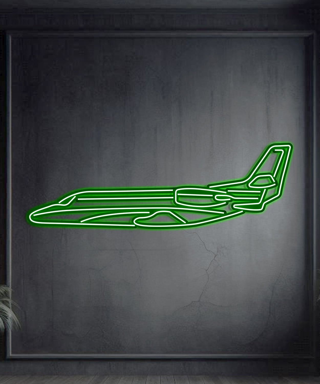 Citation XLS Metall-Neon-Flugzeug Wandkunst – NCN0025