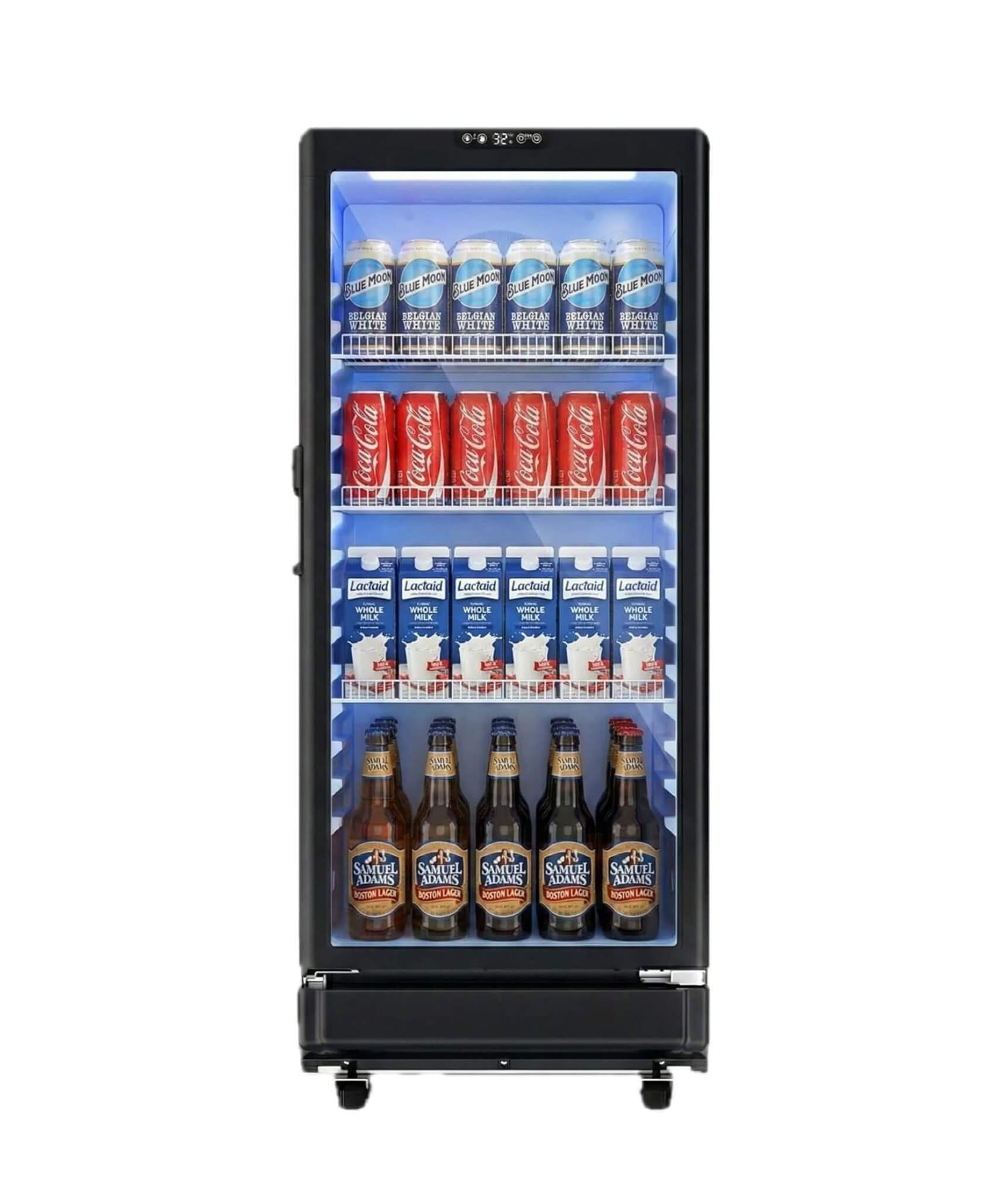 6.0 Cu.Ft Commercial Beverage Refrigerator With Glass Door And Adjustable Shelves (SAK28460)