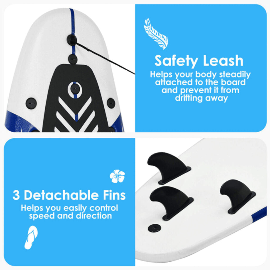 6FT Inflatable Blow Up Stand Up Paddle SUP Surfboard (SAK94461)