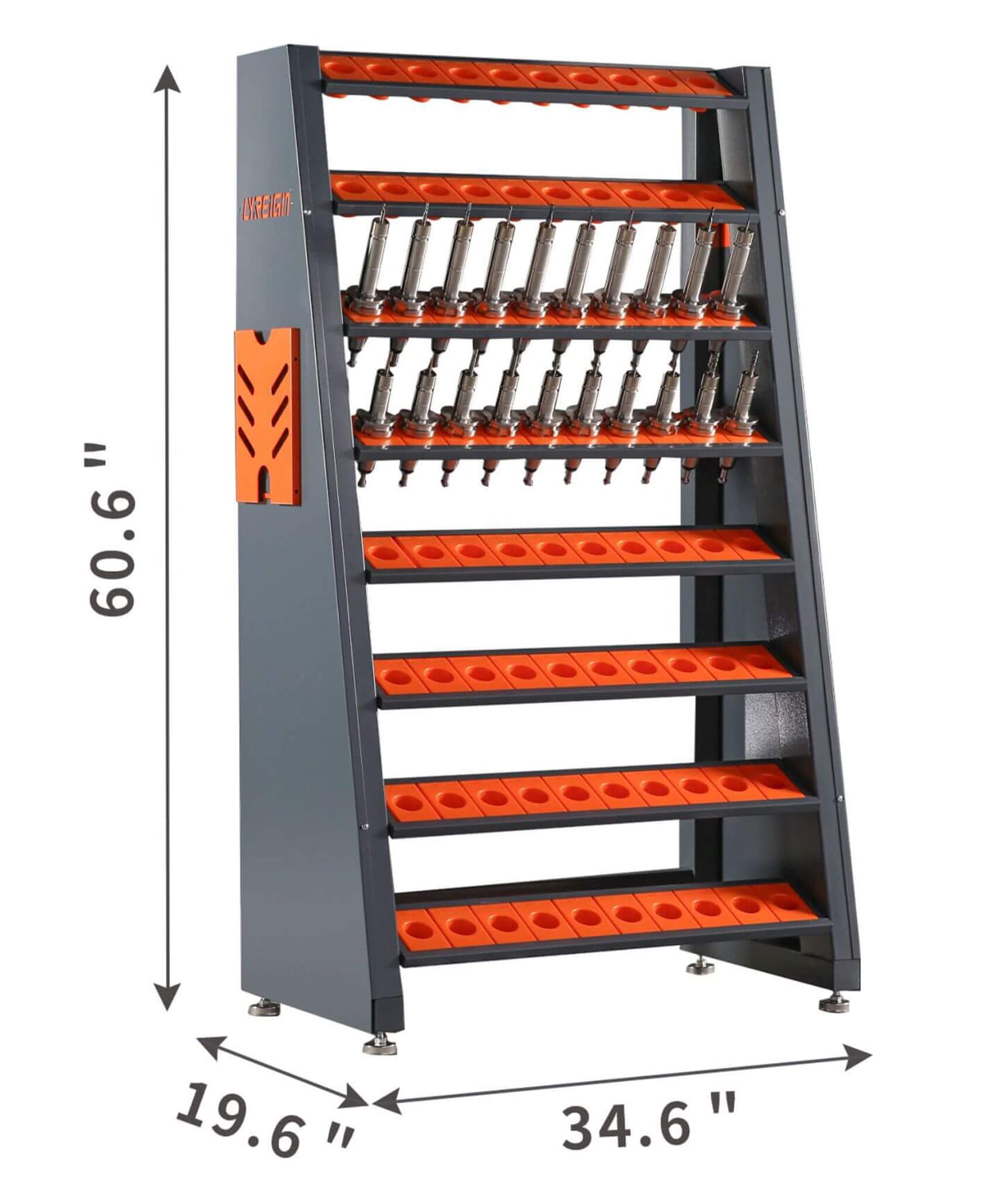 60-Inch Heavy-Duty Multifunction CNC Tool Rack Holder Organizer (SAK80412)