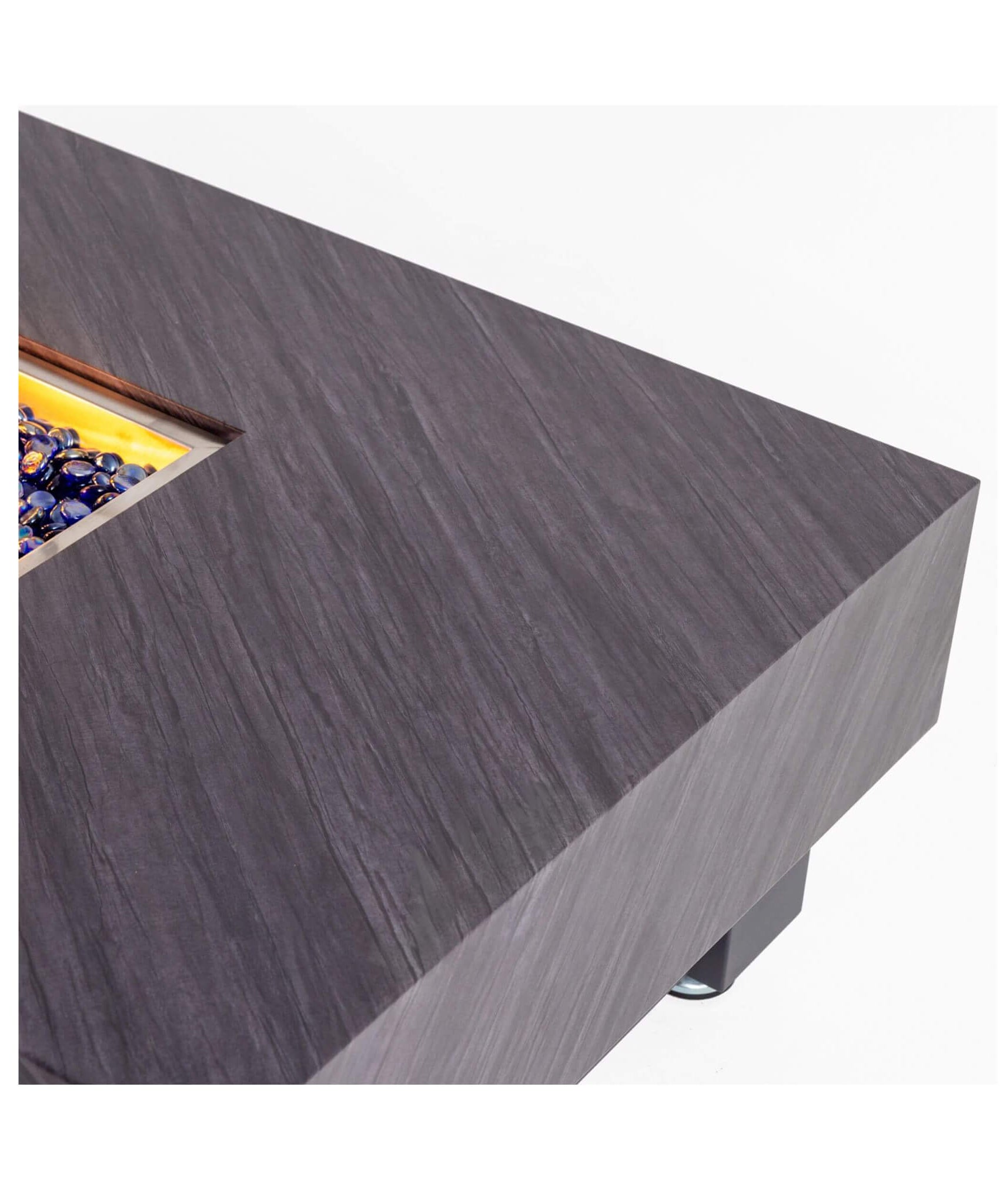 Alora Premium 60-Inch Rectangular Outdoor Modern Propane Fire Pit Table With Rain Cover (SAK91273)