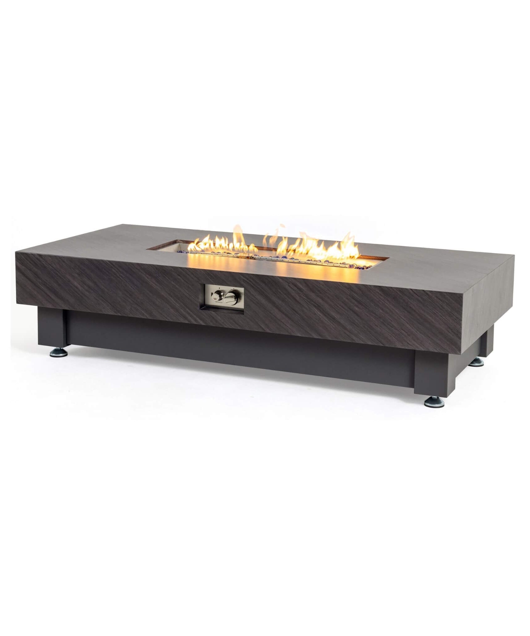 Alora Premium 60-Inch Rectangular Outdoor Modern Propane Fire Pit Table With Rain Cover (SAK91273)