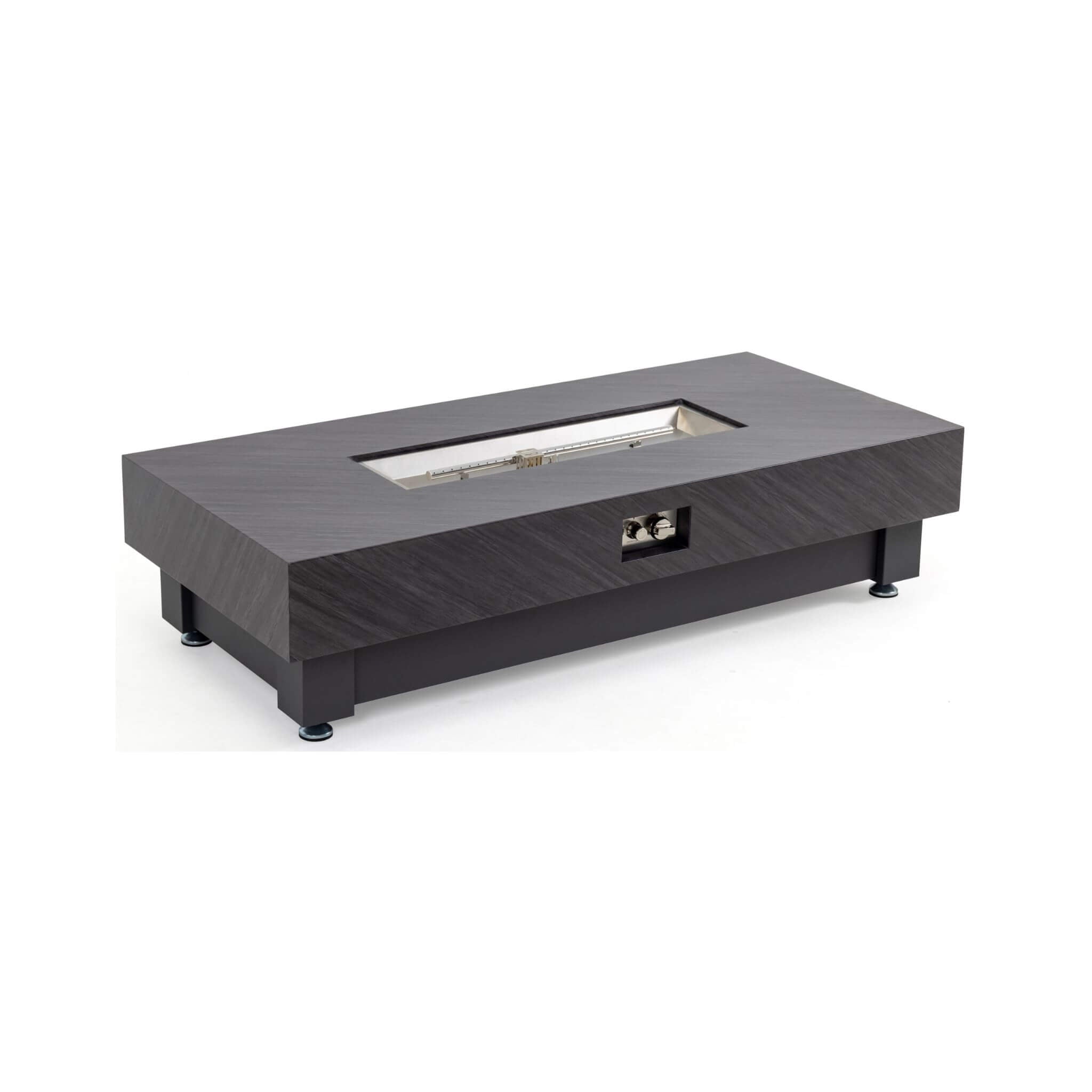 Alora Premium 60-Inch Rectangular Outdoor Modern Propane Fire Pit Table With Rain Cover (SAK91273)