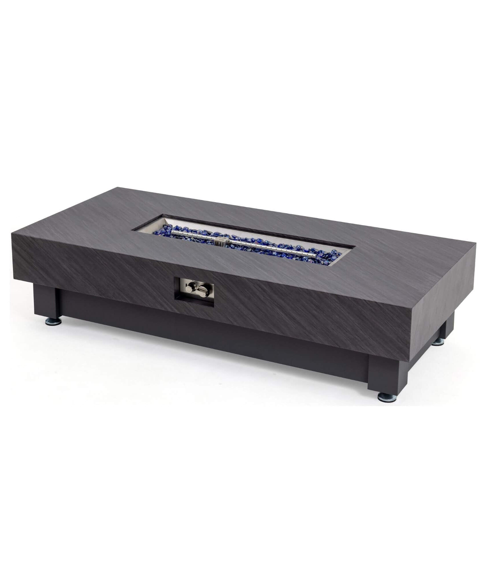 Alora Premium 60-Inch Rectangular Outdoor Modern Propane Fire Pit Table With Rain Cover (SAK91273)