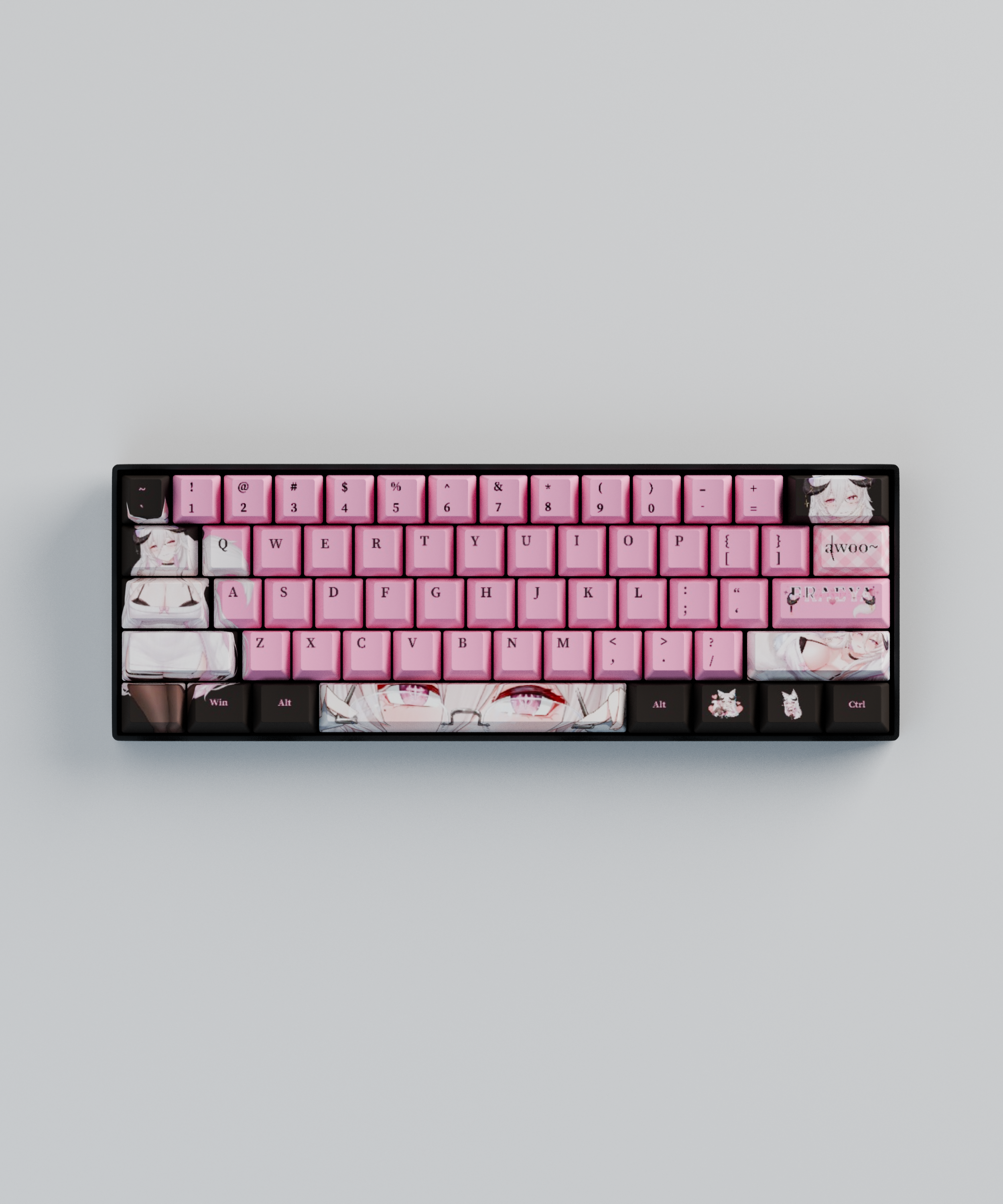 Fraeya 60% RGB Mechanical Keyboard + Keycaps(Collabs)