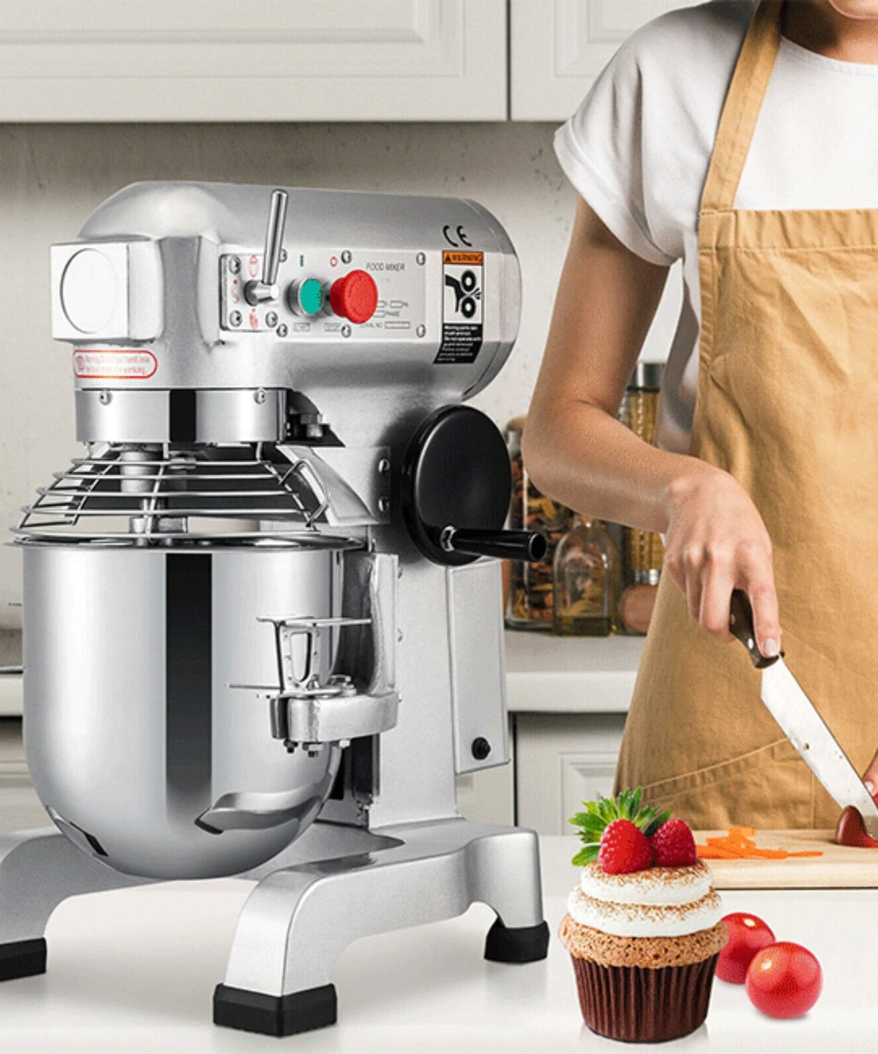 600W Commercial Dough Kneader Bakery Mixer Machine, 15QT (SAK95629)