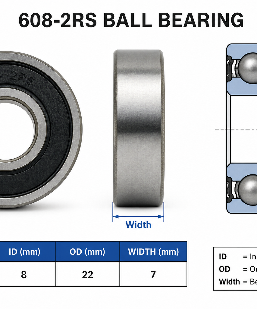 HoneyBadger Chrome Steel Bearings