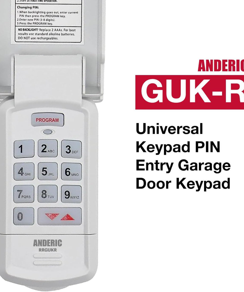 Anderic RR850LM Universal Garage Door & Gate Opener Conversion Add-on Kit with Keypad