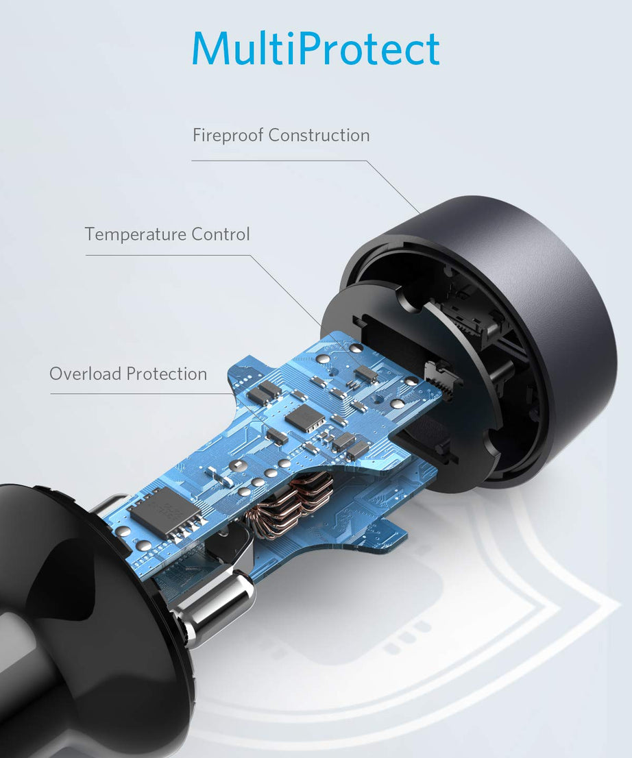 Anker <b>PowerDrive III</b> Duo USB-C Car Charger