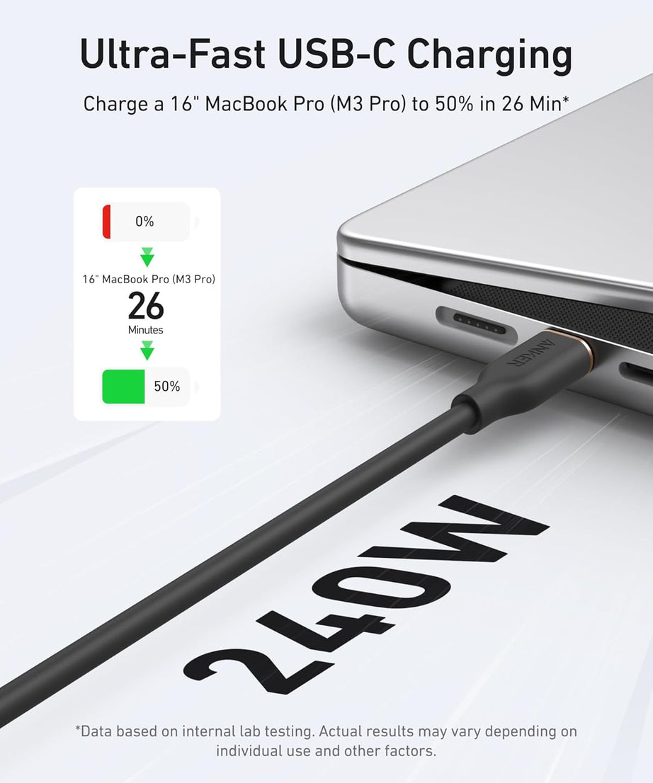 Anker <b>643</b> USB-C to USB-C Cable (Flow, Silicone)