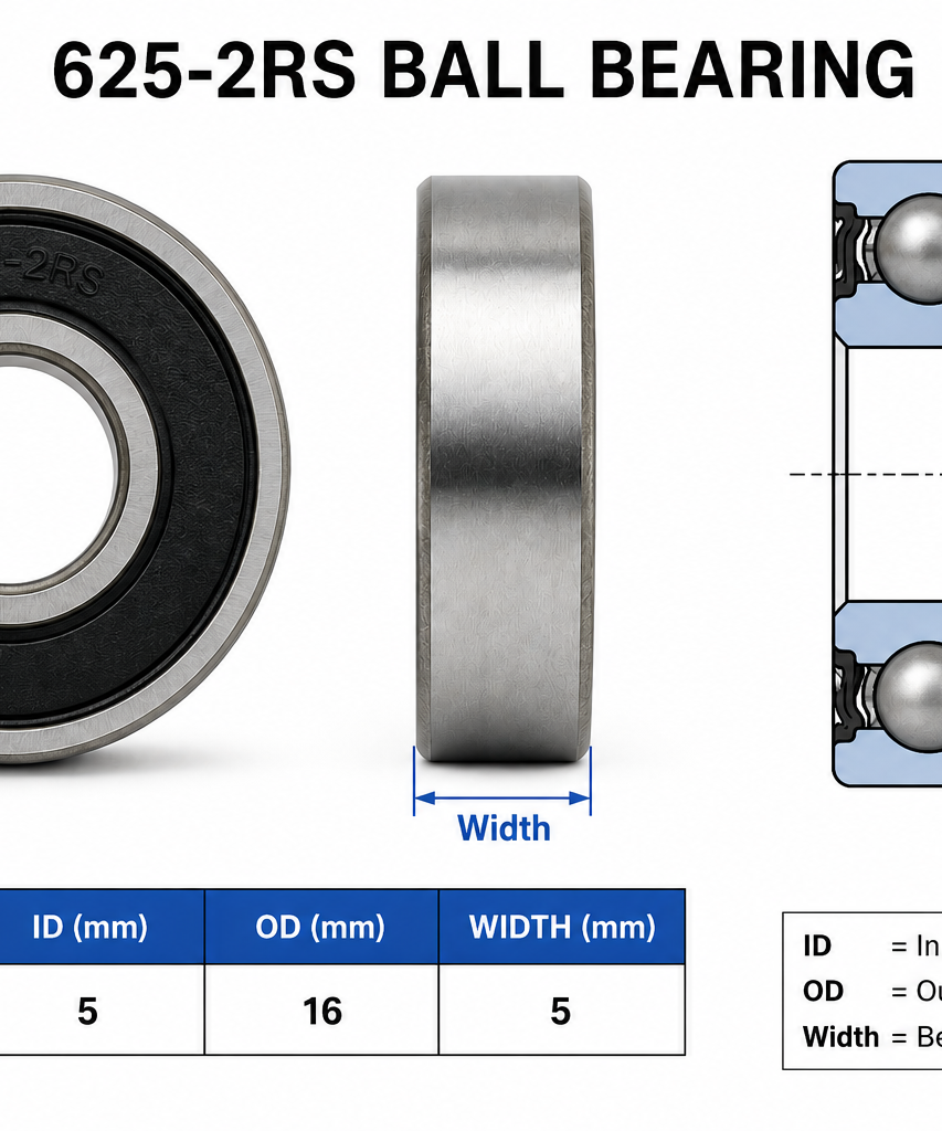 HoneyBadger Chrome Steel Bearings