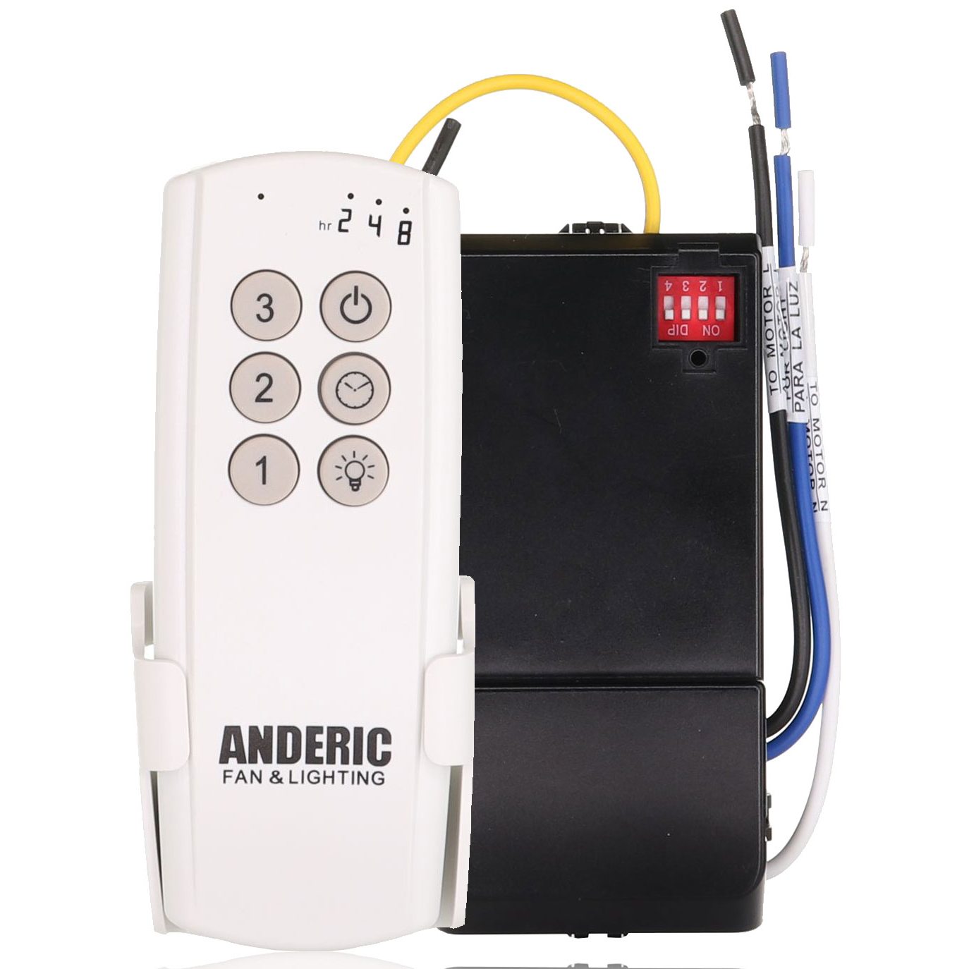 Substitute for Prichor RC-5T RC-5R Ceiling Fan Remote Control Kit for 3-Speed Ceiling Fans [63T-AC83T-KIT]