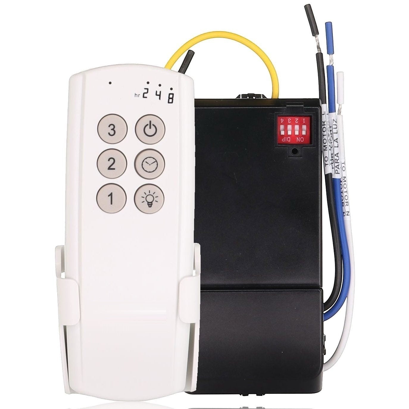 Anderic Substitute Kit for Hunter K6266-12 IN2TX49 Ceiling Fan Remote Control [63T-AC83T-KIT]