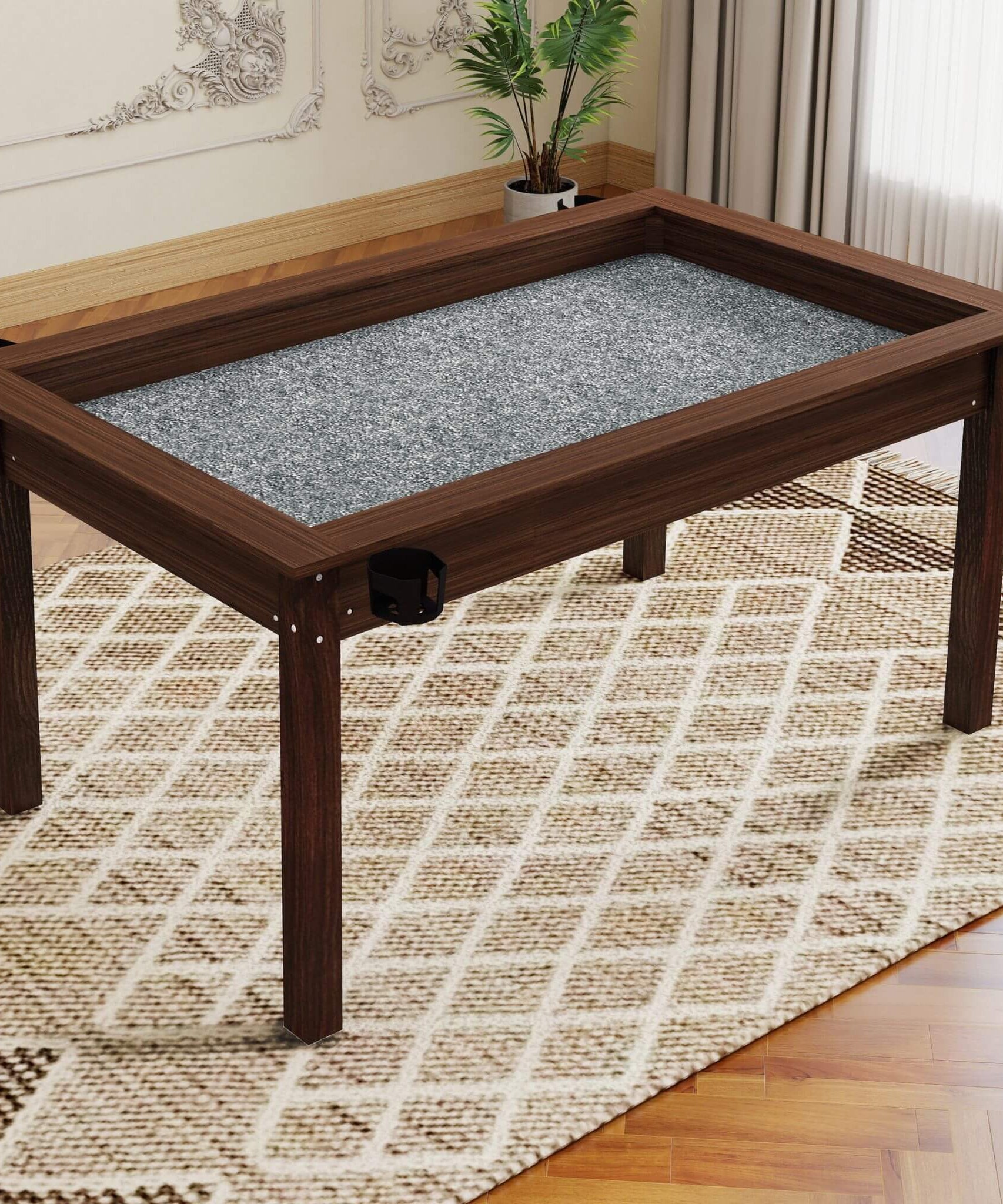 [63X40-Inch] Premium 2-In-1 Multifunctional Board Game Table For 4–6 Players (SAK84513)
