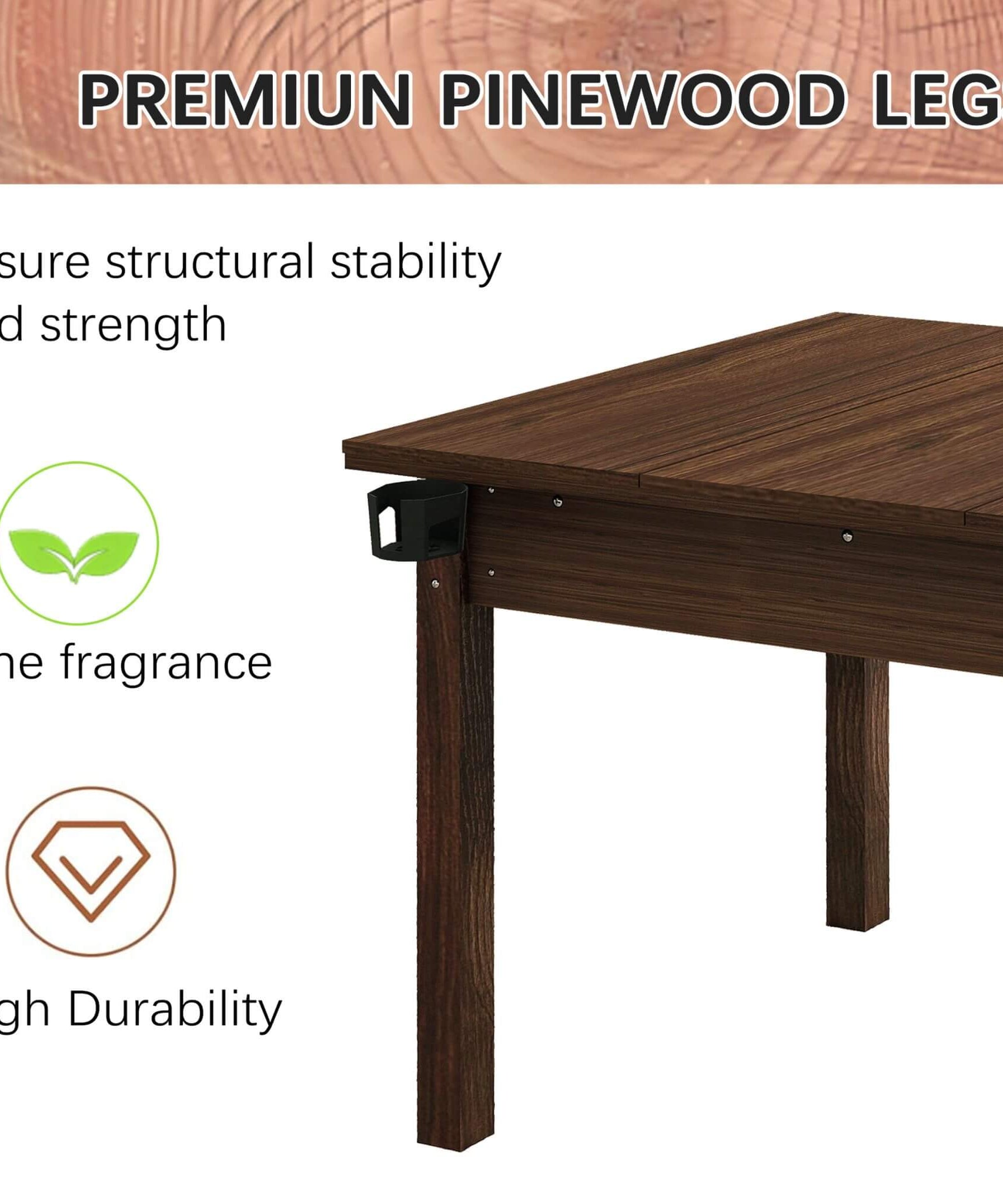 [63X40-Inch] Premium 2-In-1 Multifunctional Board Game Table For 4–6 Players (SAK84513)