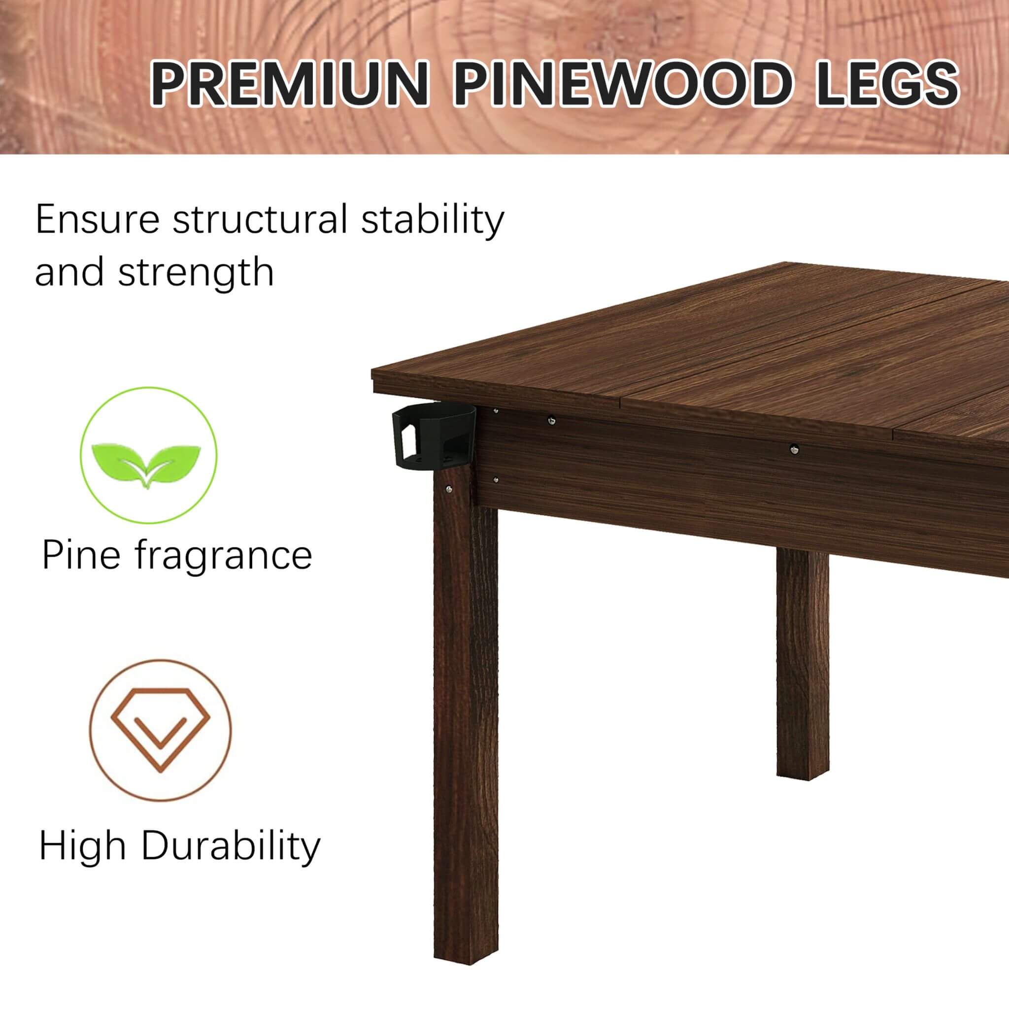 [63X40-Inch] Premium 2-In-1 Multifunctional Board Game Table For 4–6 Players (SAK84513)