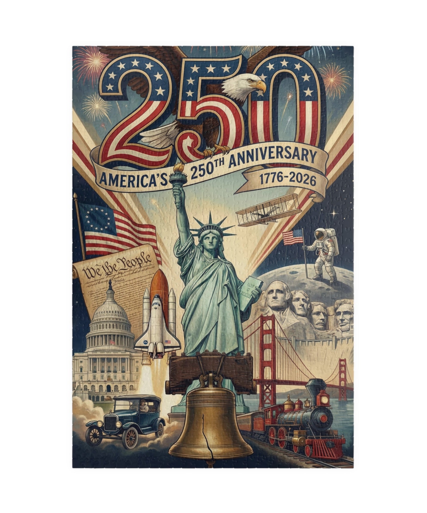 Amerika 250. Jubiläums-Puzzle (252, 520, 1014 Teile)