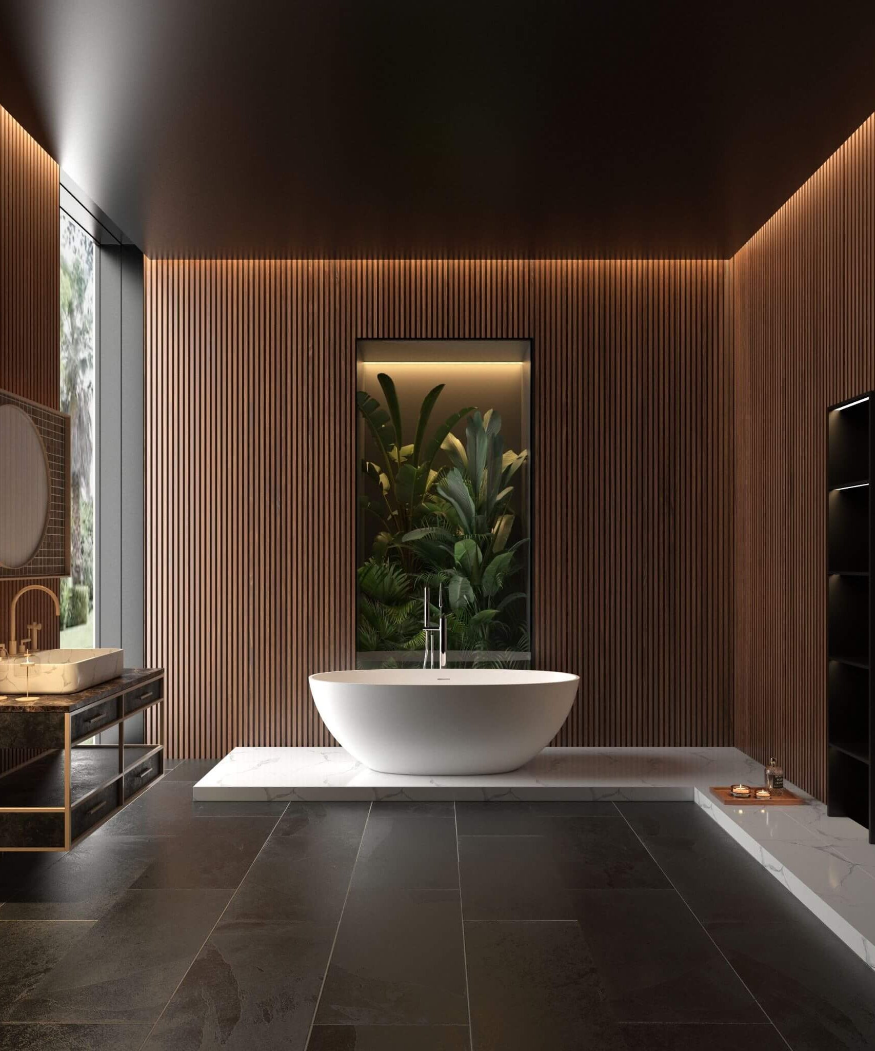 Nuvia Virella 65-Inch Luxury Freestanding Soaking Bathtub With Overflow And Pop-Up Drain (SAK69451)