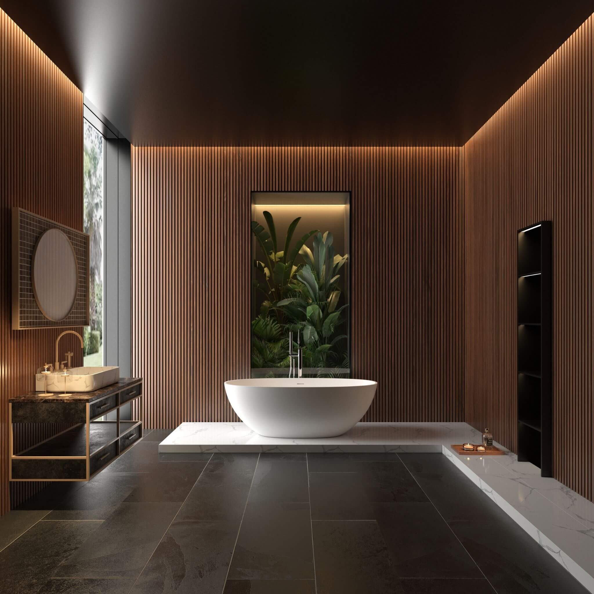 Nuvia Virella 65-Inch Luxury Freestanding Soaking Bathtub With Overflow And Pop-Up Drain (SAK69451)