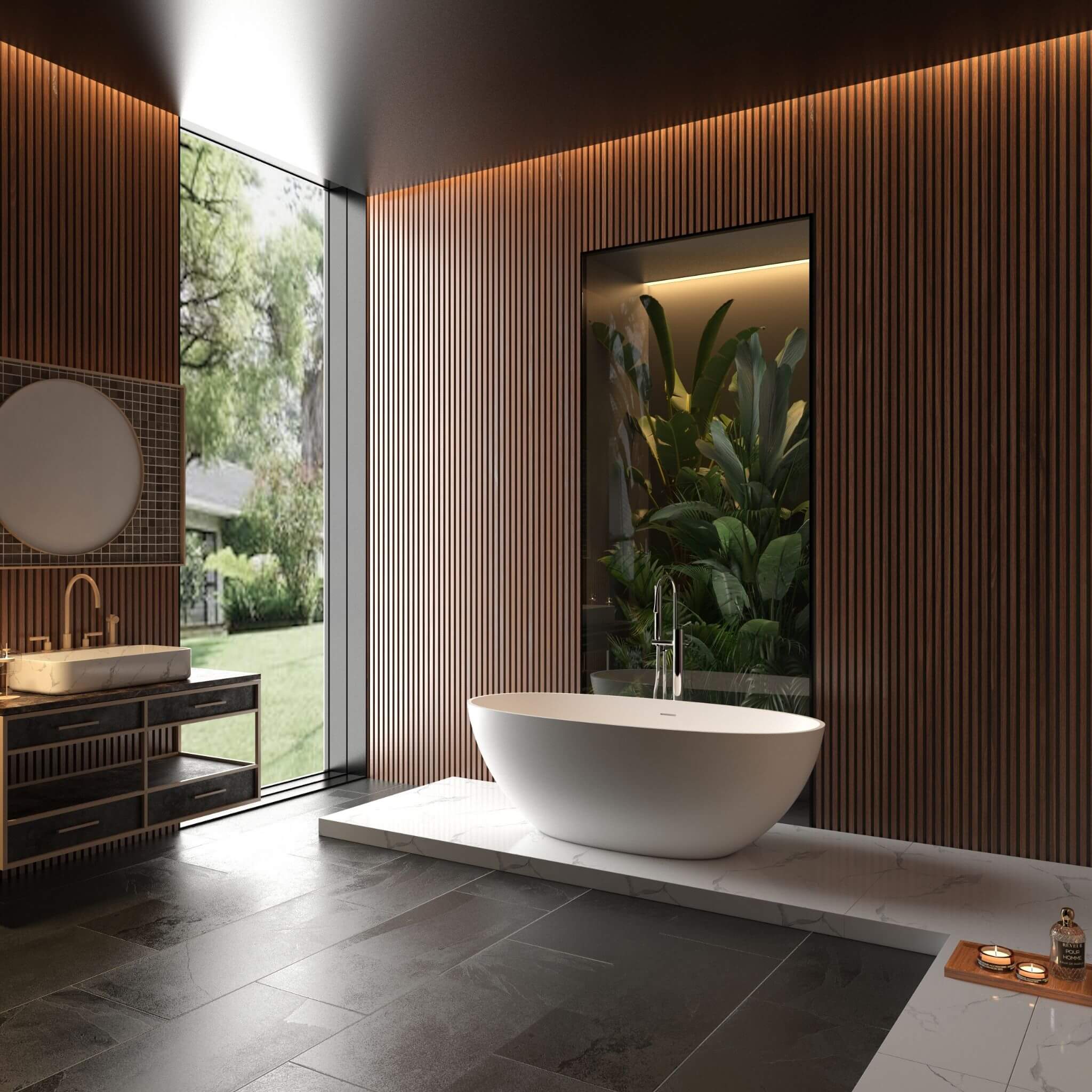Nuvia Virella 65-Inch Luxury Freestanding Soaking Bathtub With Overflow And Pop-Up Drain (SAK69451)