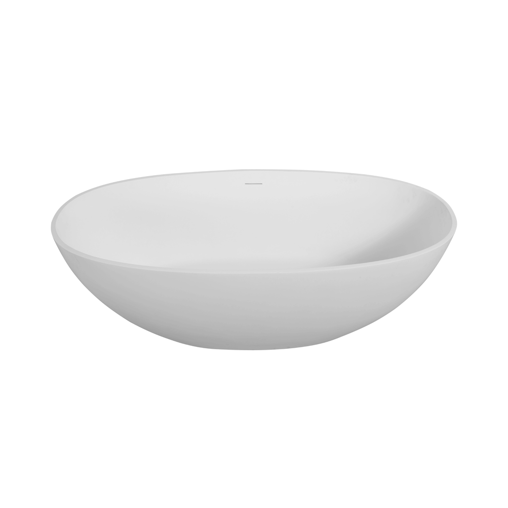 Nuvia Virella 65-Inch Luxury Freestanding Soaking Bathtub With Overflow And Pop-Up Drain (SAK69451)