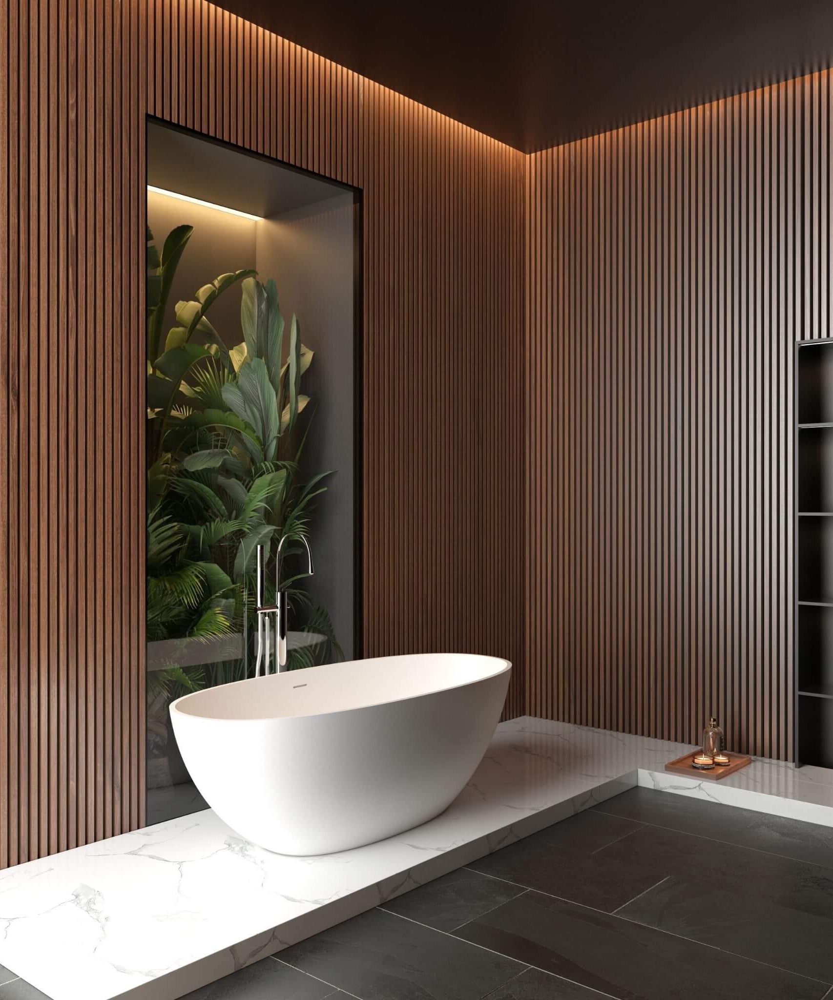 Nuvia Virella 65-Inch Luxury Freestanding Soaking Bathtub With Overflow And Pop-Up Drain (SAK69451)