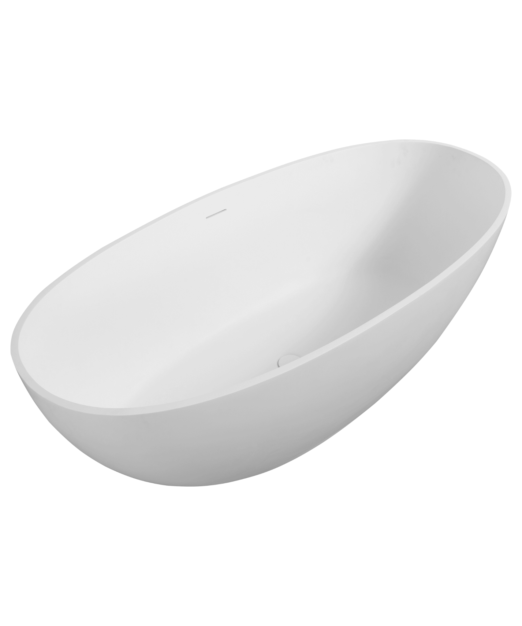 Nuvia Virella 65-Inch Luxury Freestanding Soaking Bathtub With Overflow And Pop-Up Drain (SAK69451)