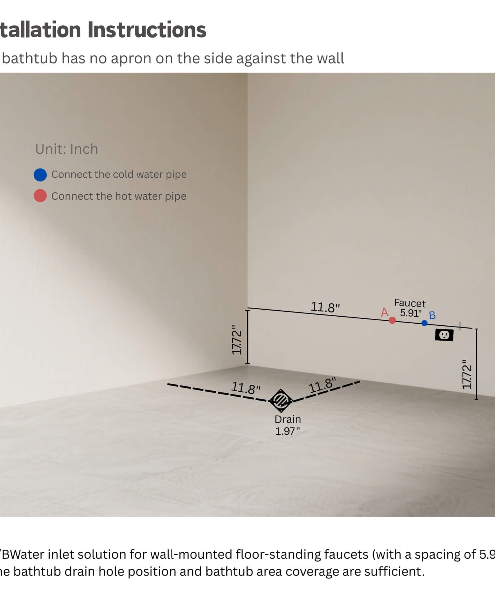 Nuvia Veloria 67-Inch 7-Jets Hydrotherapy Whirlpool Bathtub With Glass Panel (SAK25480)