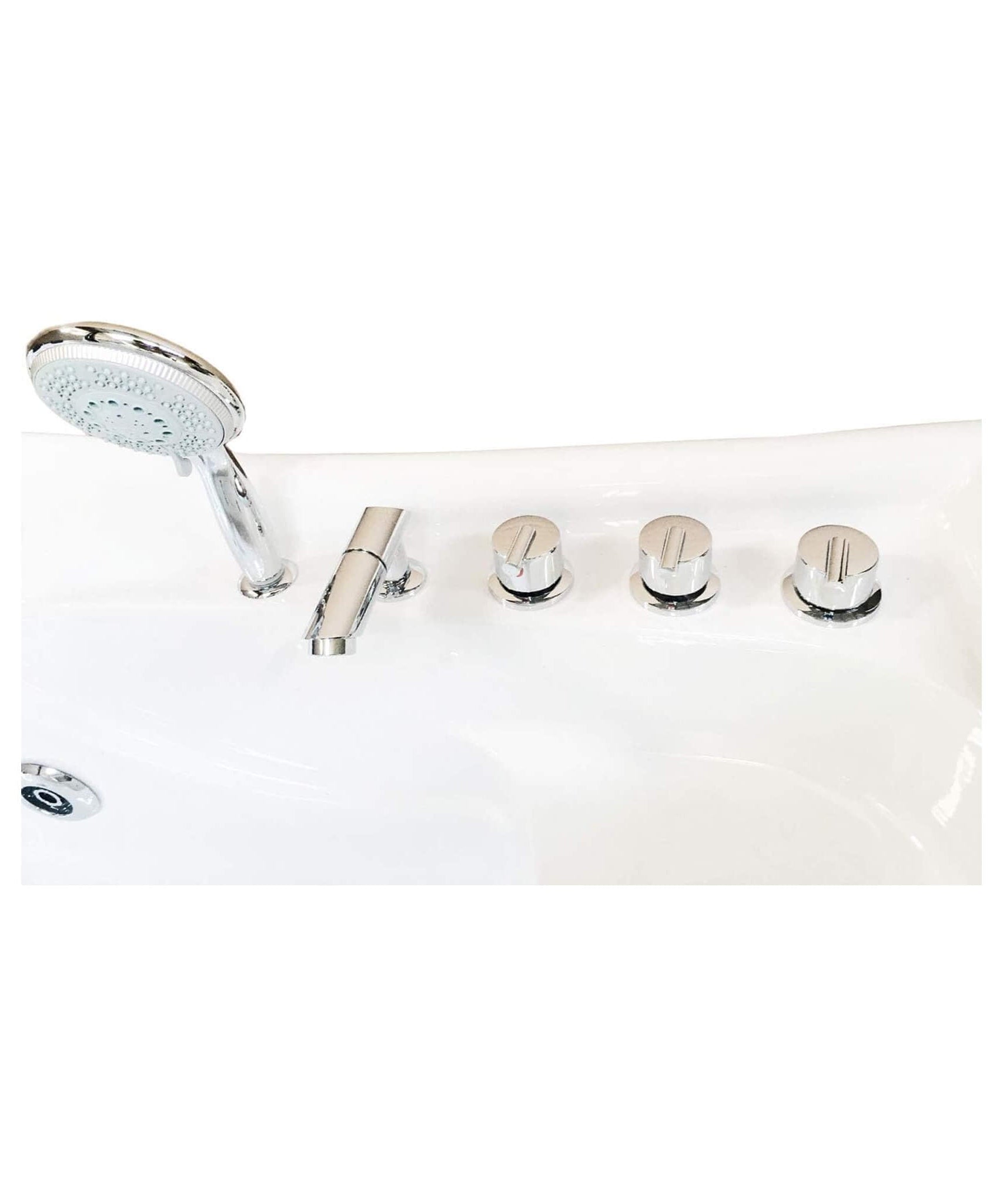 Nuvia Cayman 67-Inch Premium 2-Person 16-Jet Whirlpool Hydromassage Bathtub (SAK72851)
