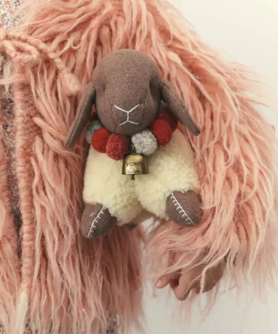 Large Wool Lamb Toy