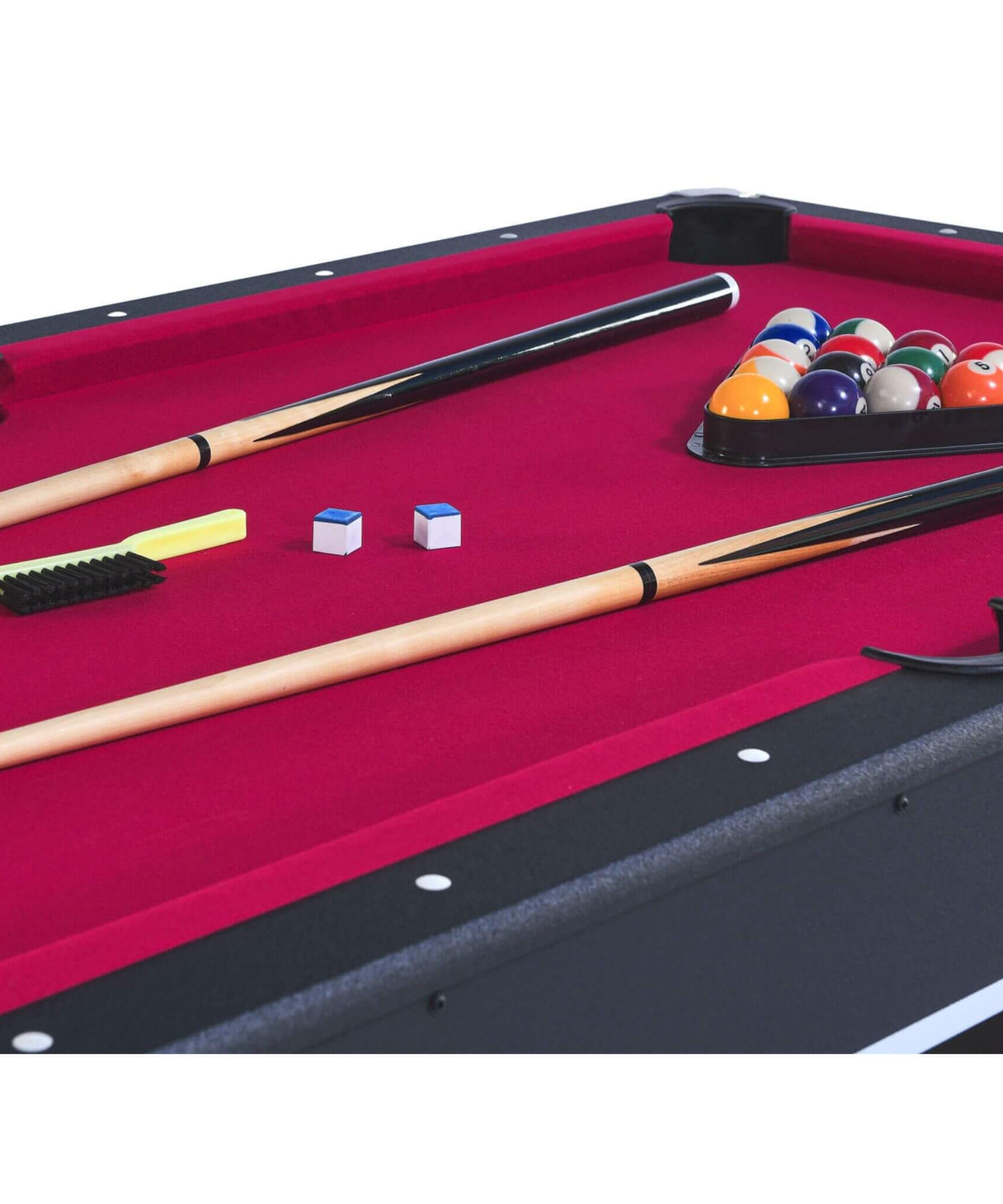 6FT Premium Wooden Multifunctional Pool Table With Table Tennis Top (SAK62741)