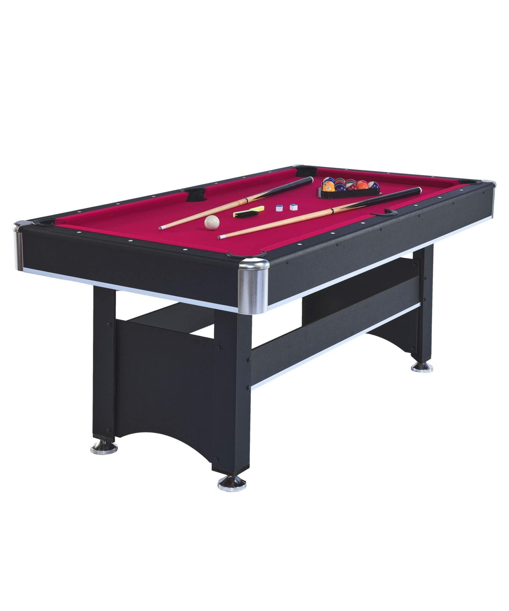 6FT Premium Wooden Multifunctional Pool Table With Table Tennis Top (SAK62741)