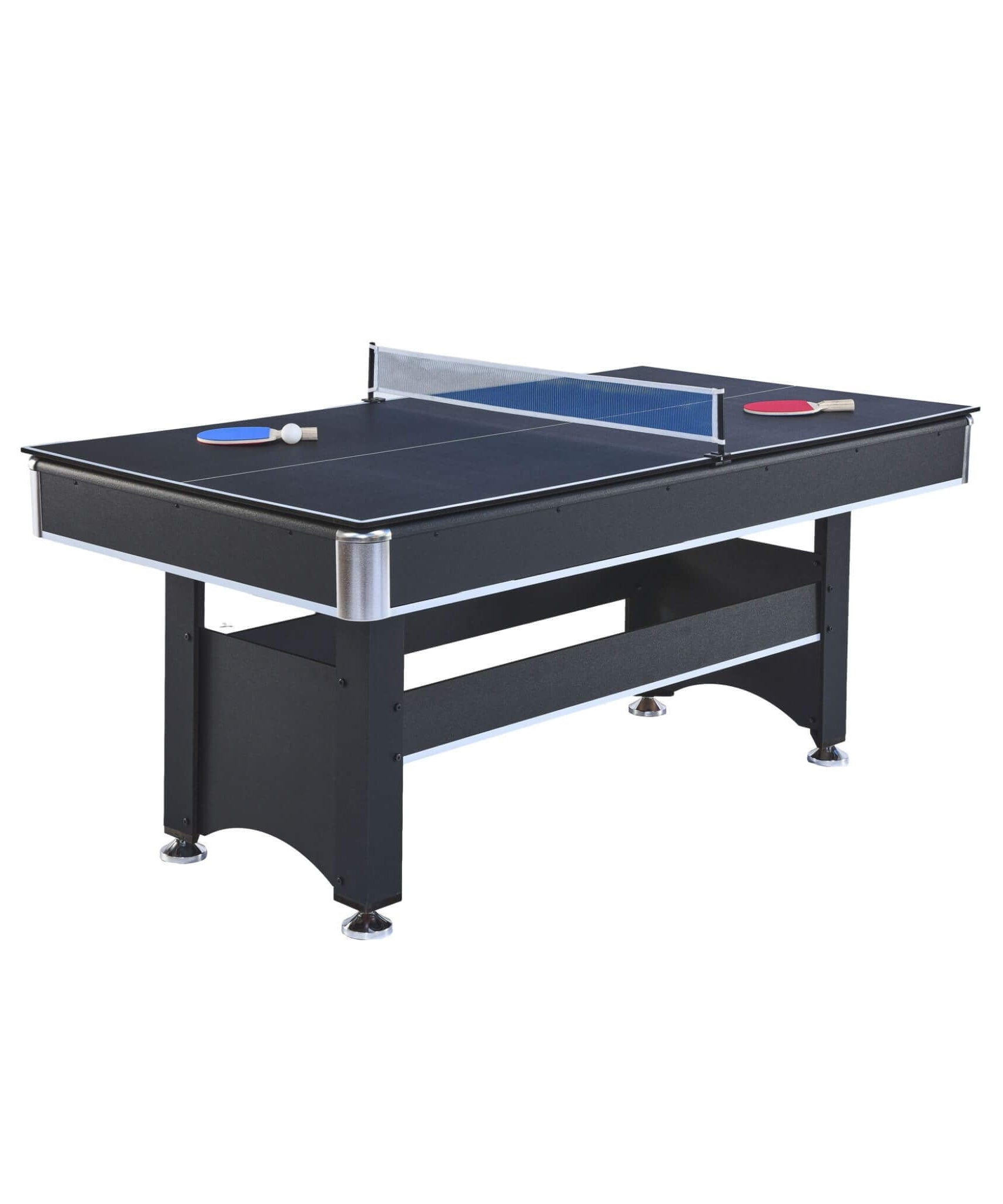 6FT Premium Wooden Multifunctional Pool Table With Table Tennis Top (SAK62741)