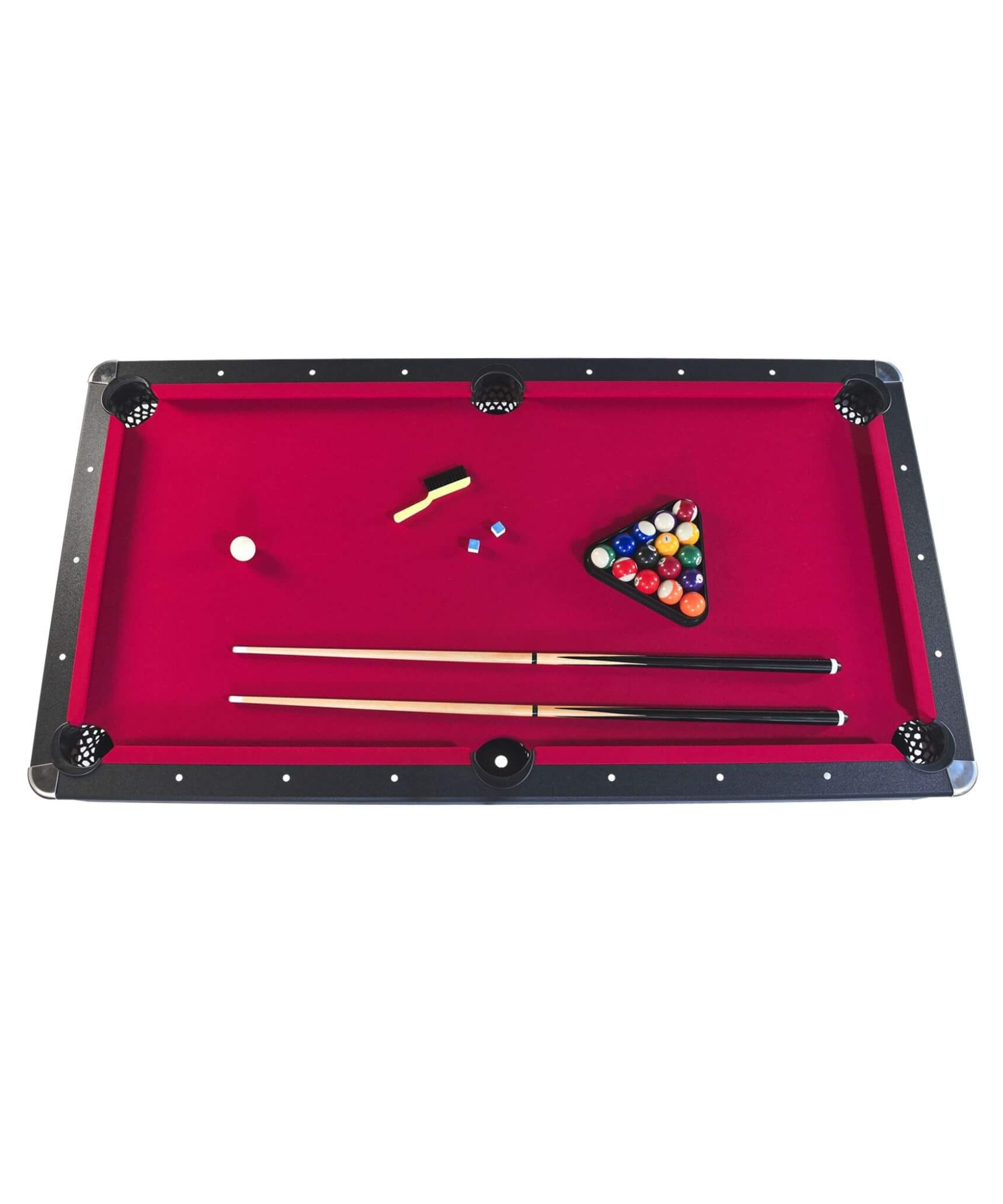 6FT Premium Wooden Multifunctional Pool Table With Table Tennis Top (SAK62741)