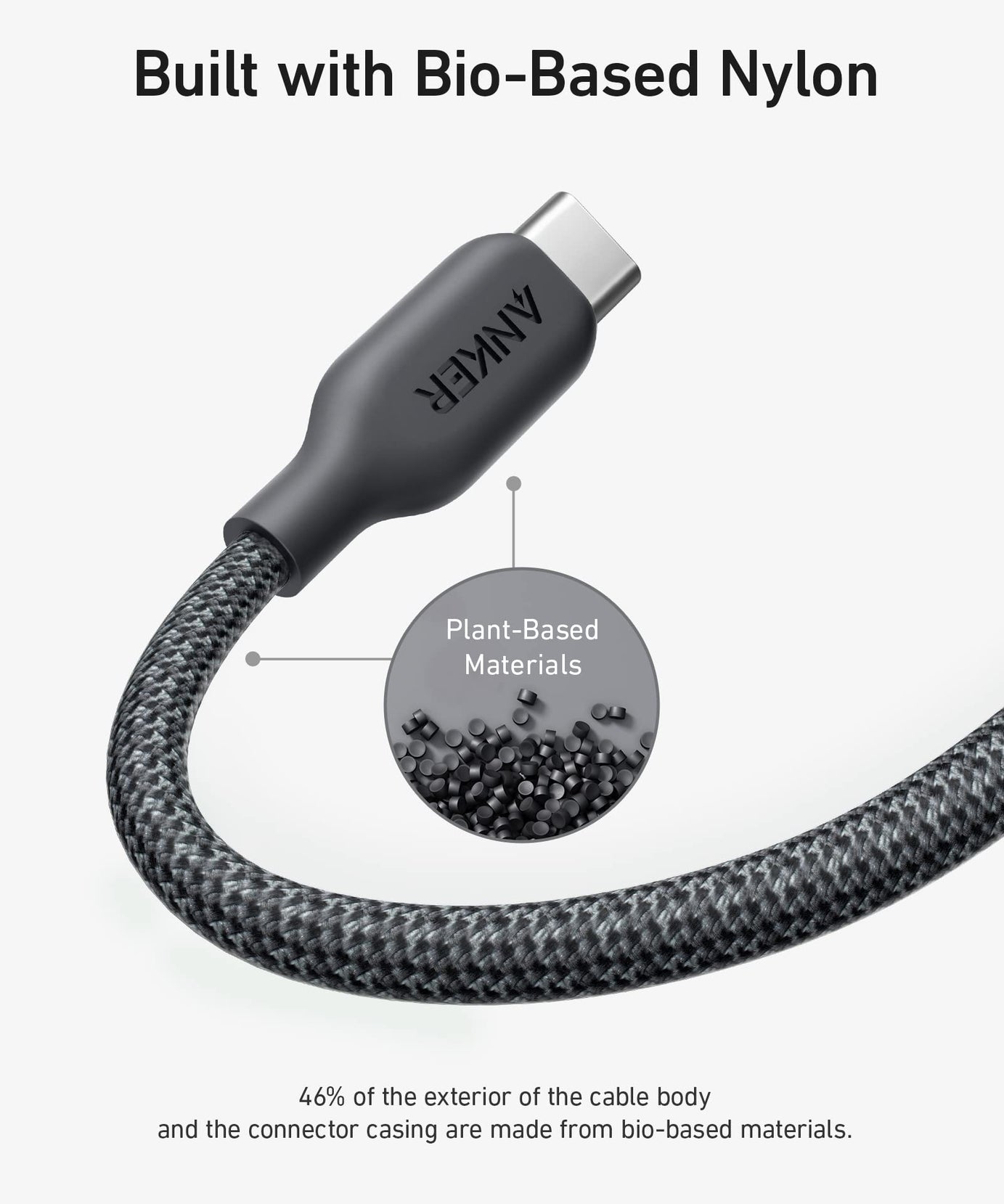Anker <b>543</b> USB C to USB C Cable (240W, 10 ft)