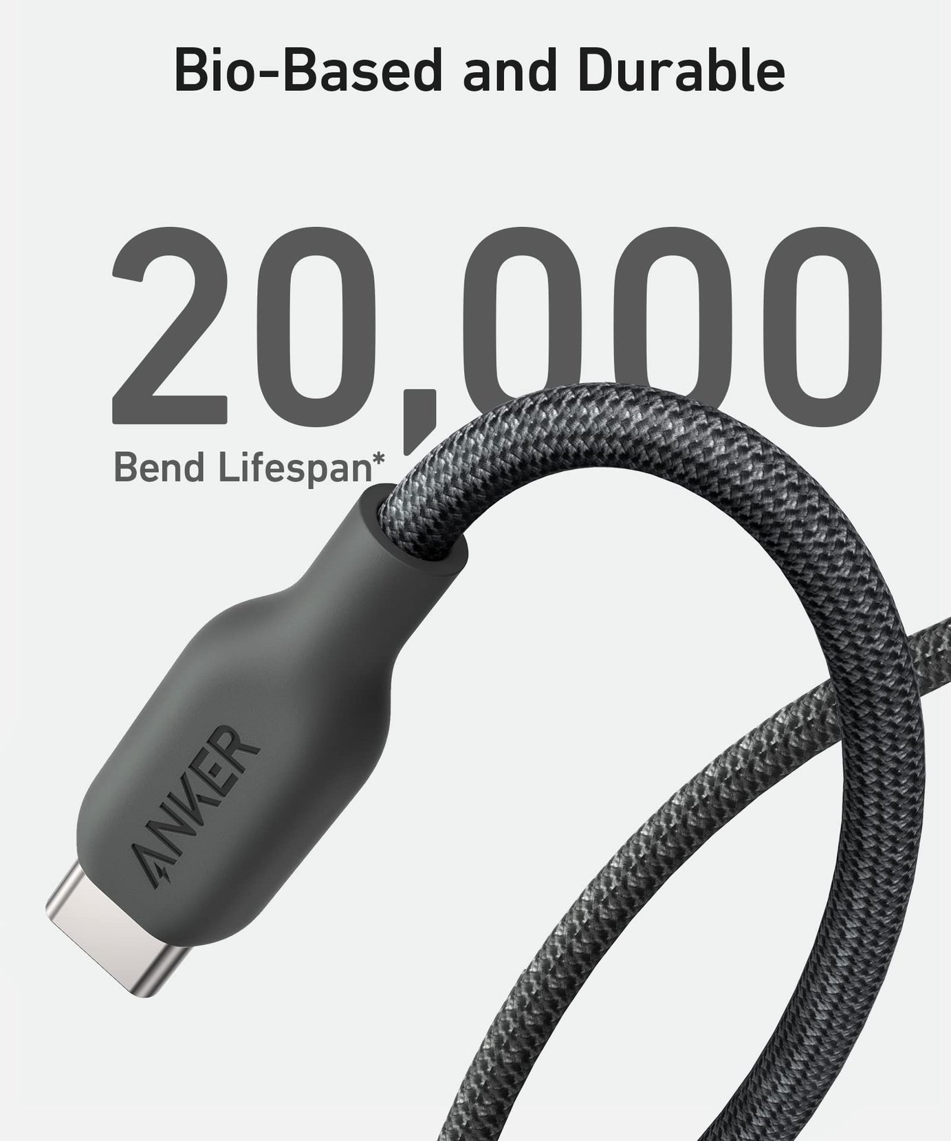 Anker <b>543</b> USB C to USB C Cable (240W, 10 ft)