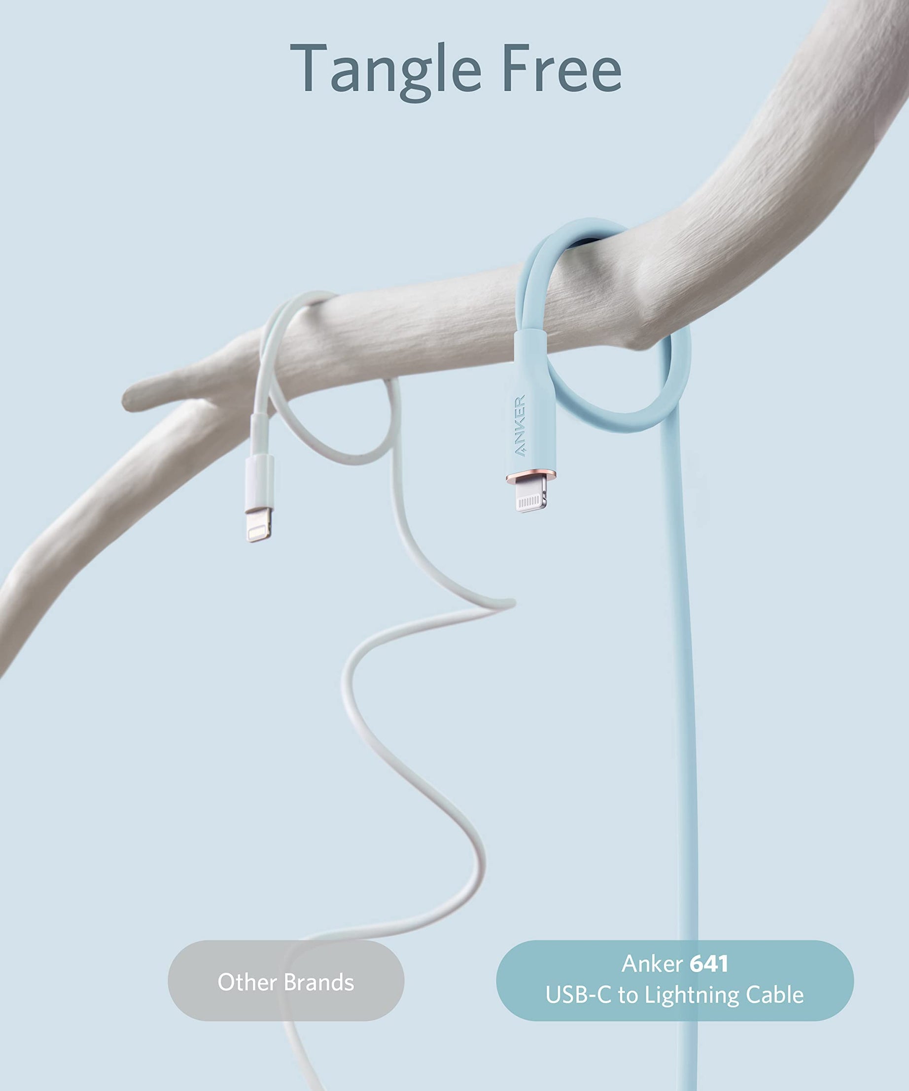 Anker <b>641</b> USB-C to Lightning Cable (Flow, Silicone)