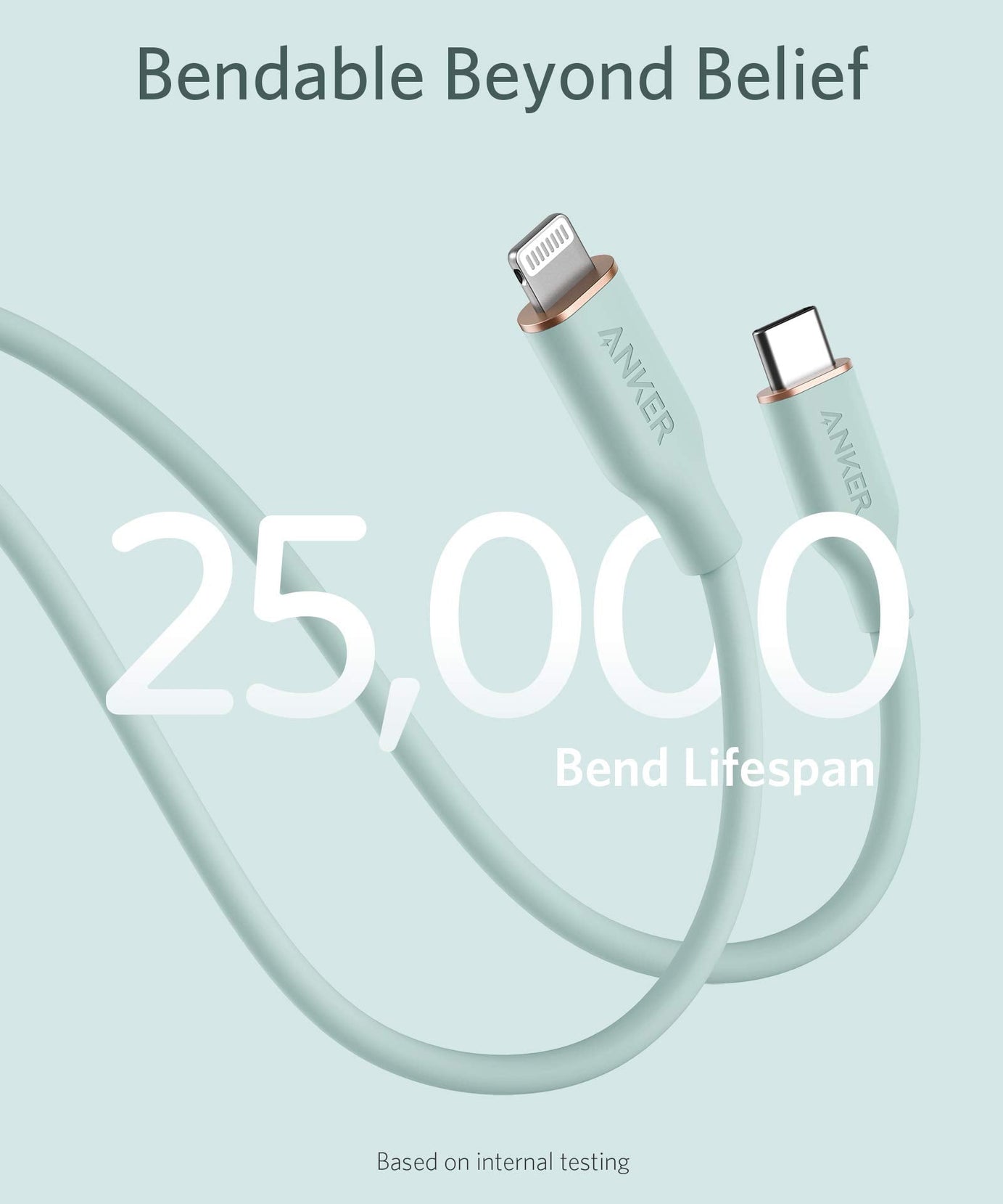 Anker <b>641</b> USB-C to Lightning Cable (Flow, Silicone)