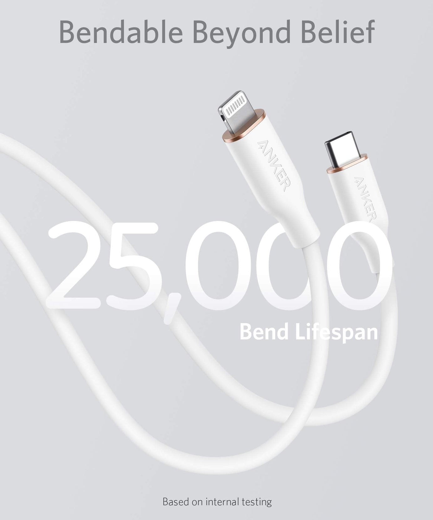Anker <b>641</b> USB-C to Lightning Cable (Flow, Silicone)