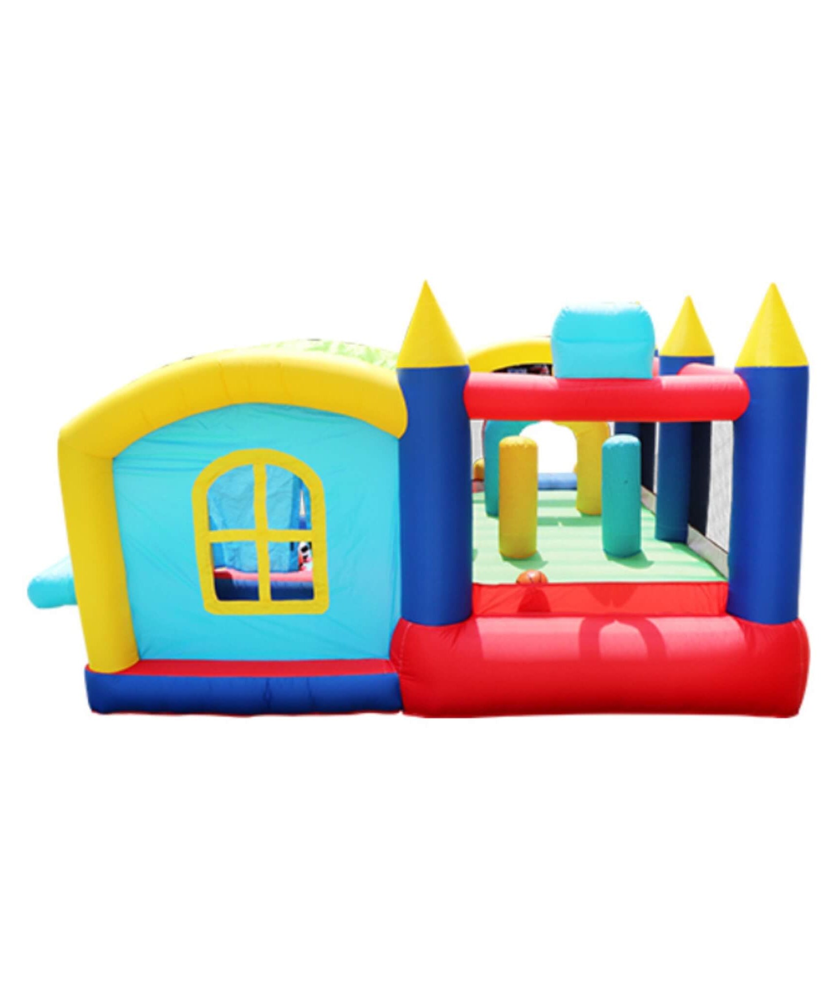 7-In-1 Inflatable Bounce House With Ball Pit, Obstacles And Bouncy Castle (SAK50823)