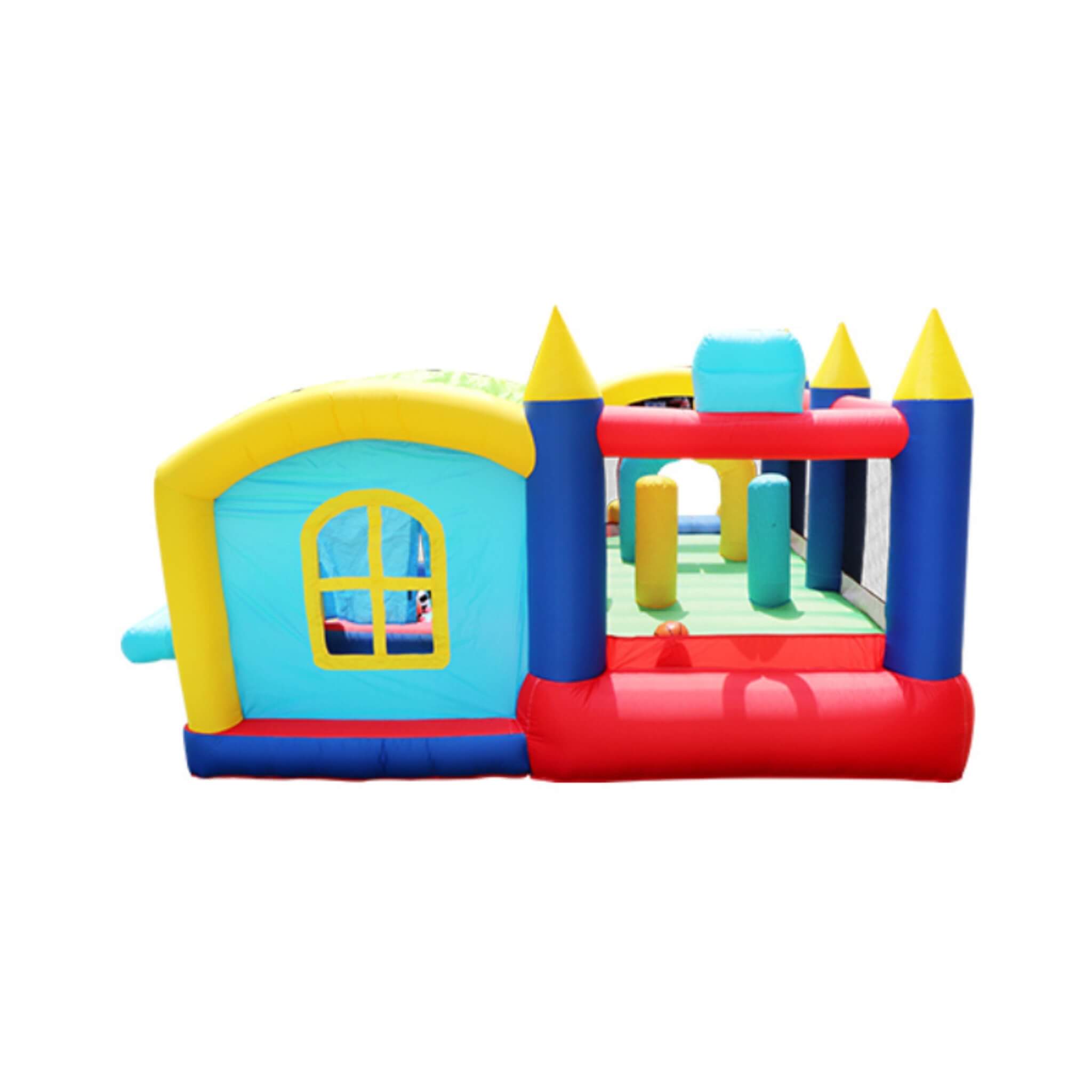 7-In-1 Inflatable Bounce House With Ball Pit, Obstacles And Bouncy Castle (SAK50823)